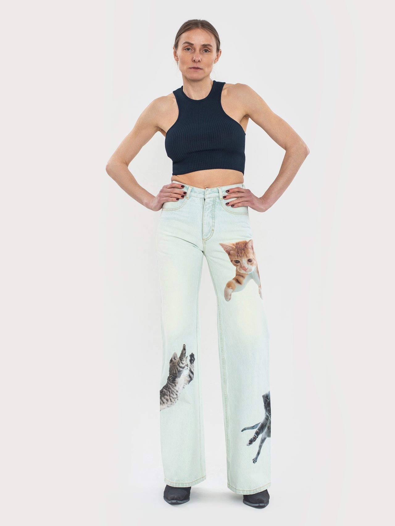 Джинси з котиками