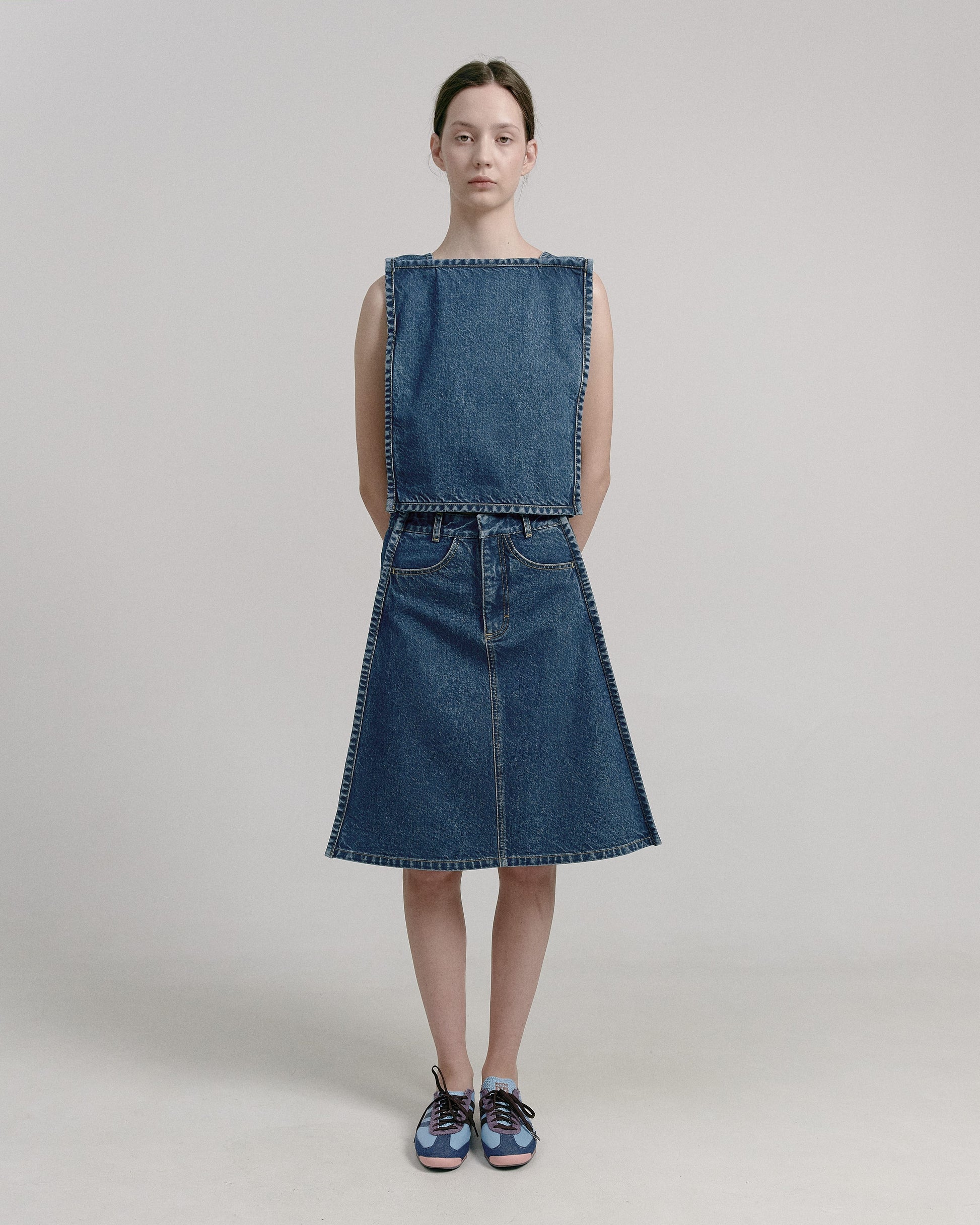 Buy Midi Trapeze Skirt – by Ksenia Schnaider | Ethical & Sustainable Fashion