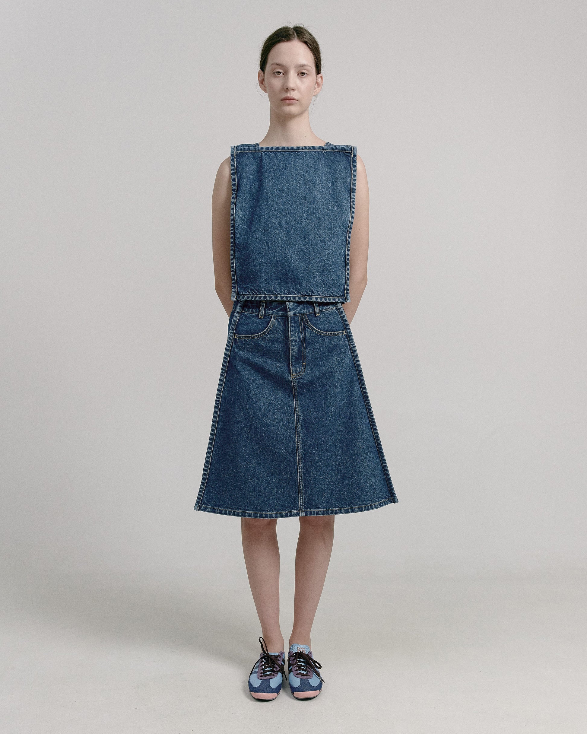 Buy Midi Trapeze Skirt – by Ksenia Schnaider | Ethical & Sustainable Fashion