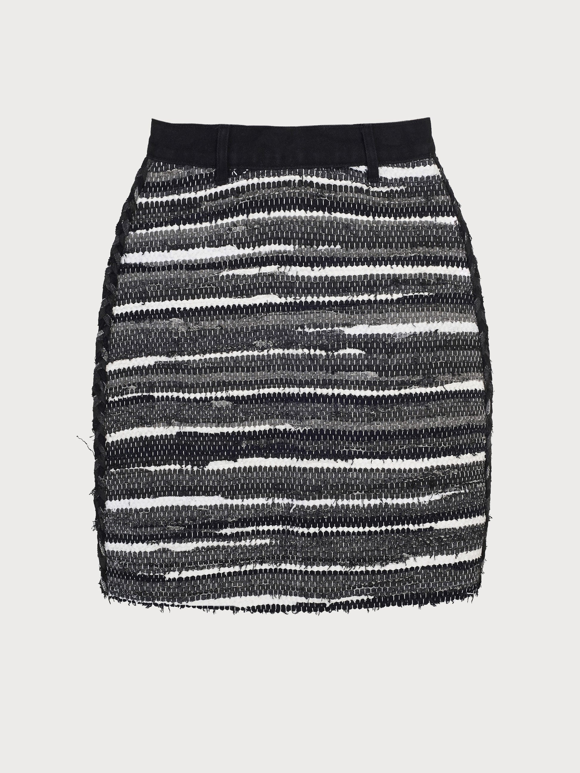 Buy Zero-Waste Skirt in Rug Technique – Bottoms by Ksenia Schnaider | Ethical & Sustainable Fashion
