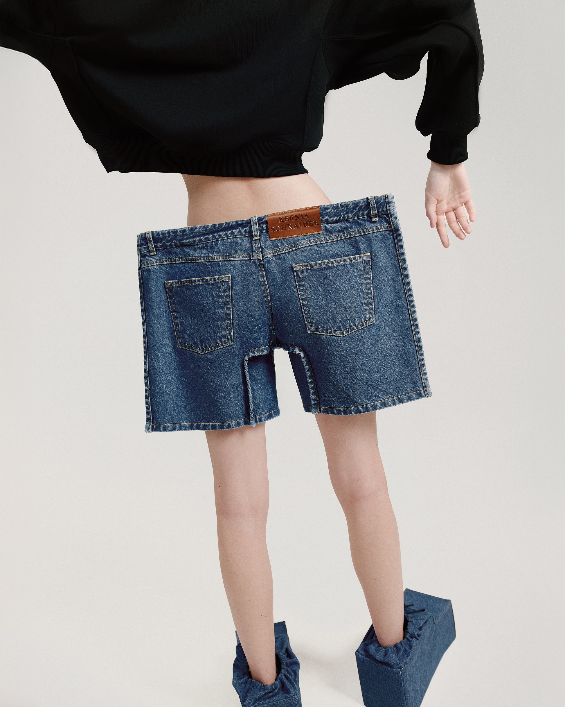 Buy Square Voluminous Shorts – by Ksenia Schnaider | Ethical & Sustainable Fashion