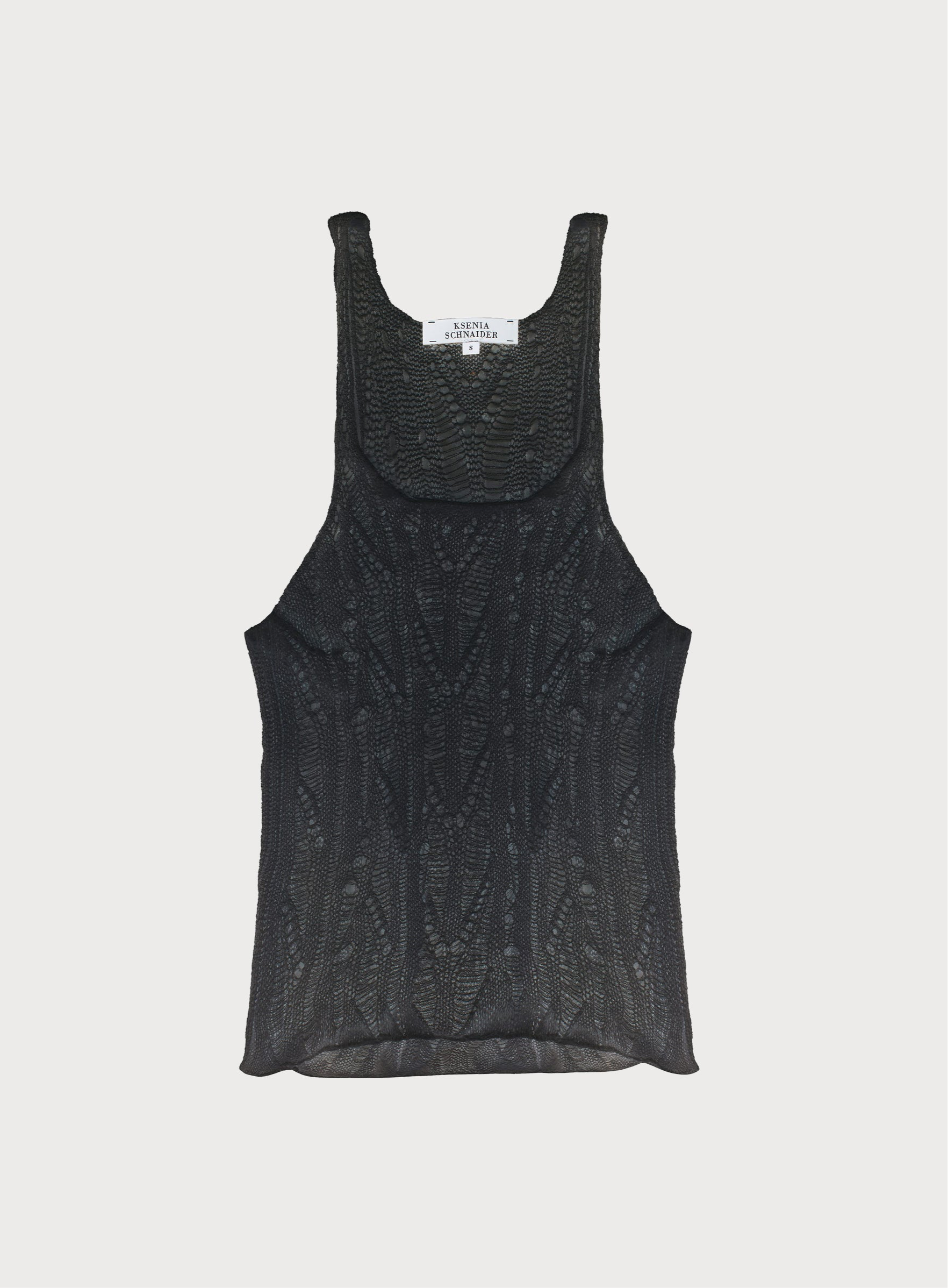 Buy Distressed Knitted Tank Top – Tops by Ksenia Schnaider | Ethical & Sustainable Fashion