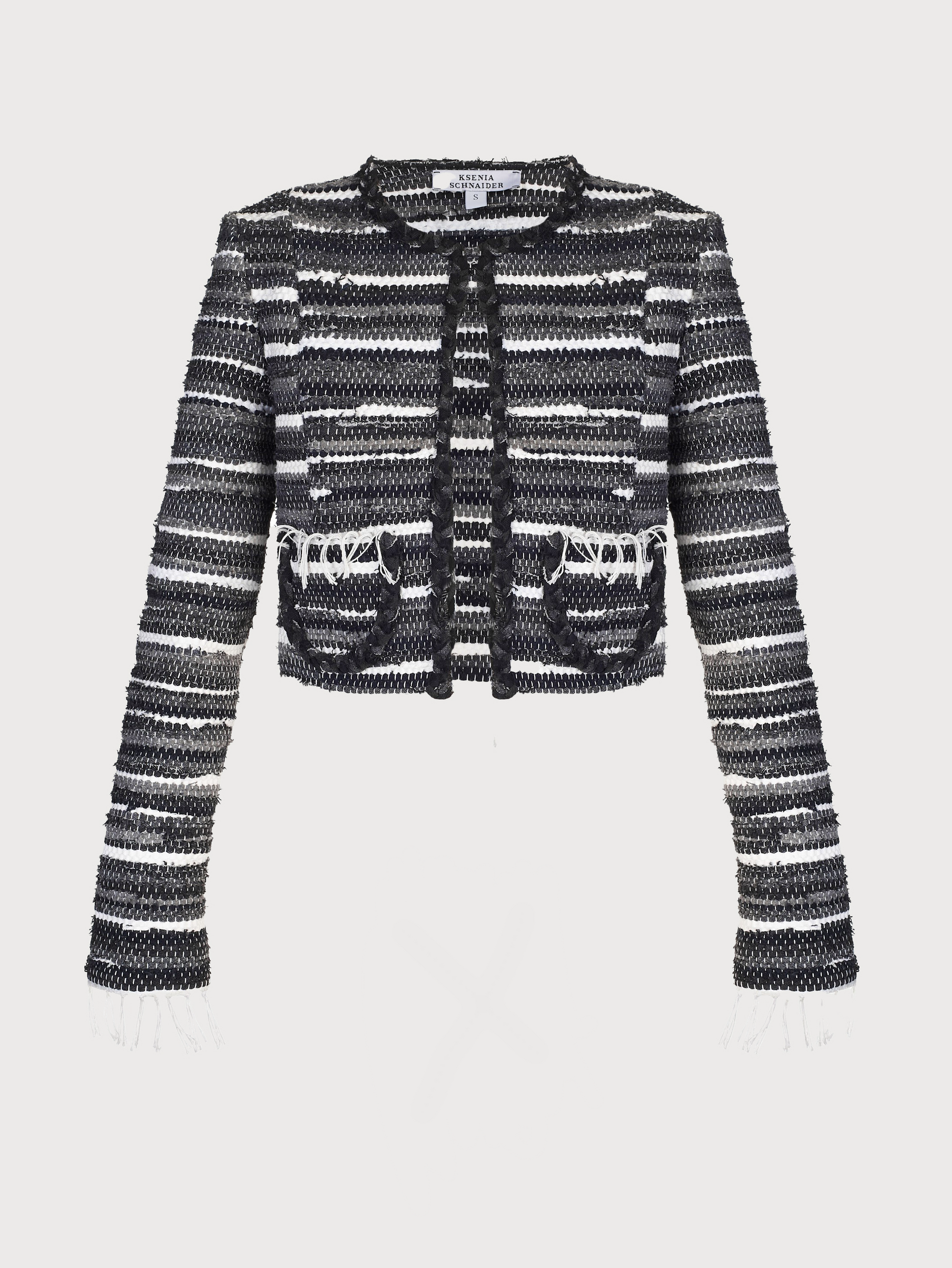 Buy Zero-Waste Jacket in Rug Technique – Outerwear by Ksenia Schnaider | Ethical & Sustainable Fashion