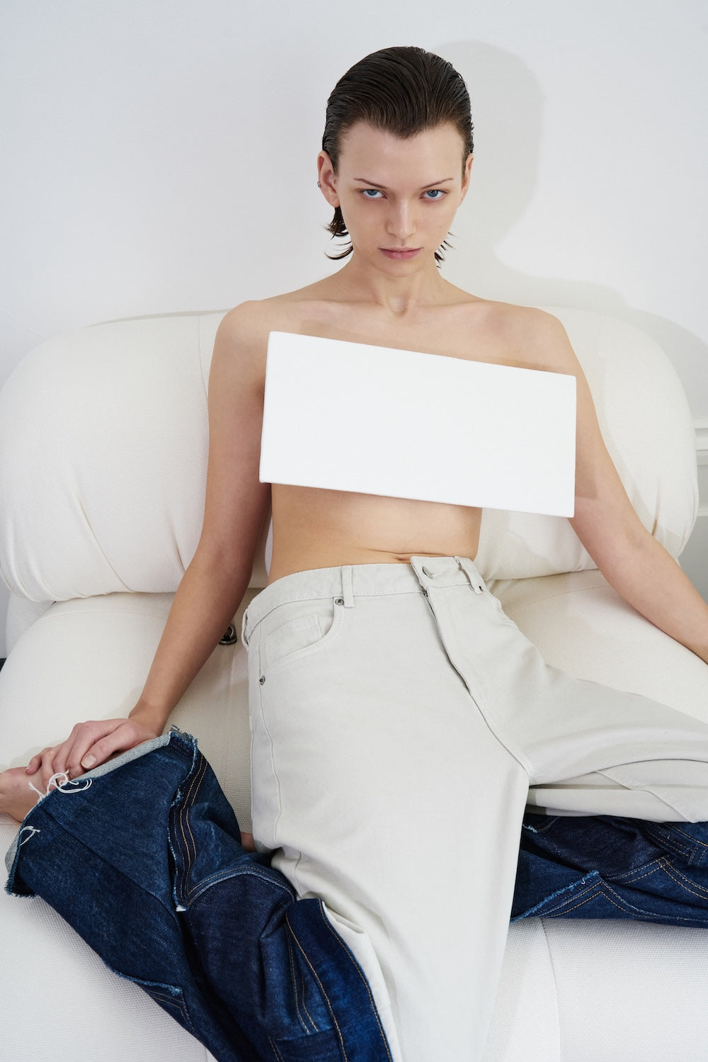 Buy Aberration Mom’s Jeans – Bottoms by Ksenia Schnaider | Ethical & Sustainable Fashion