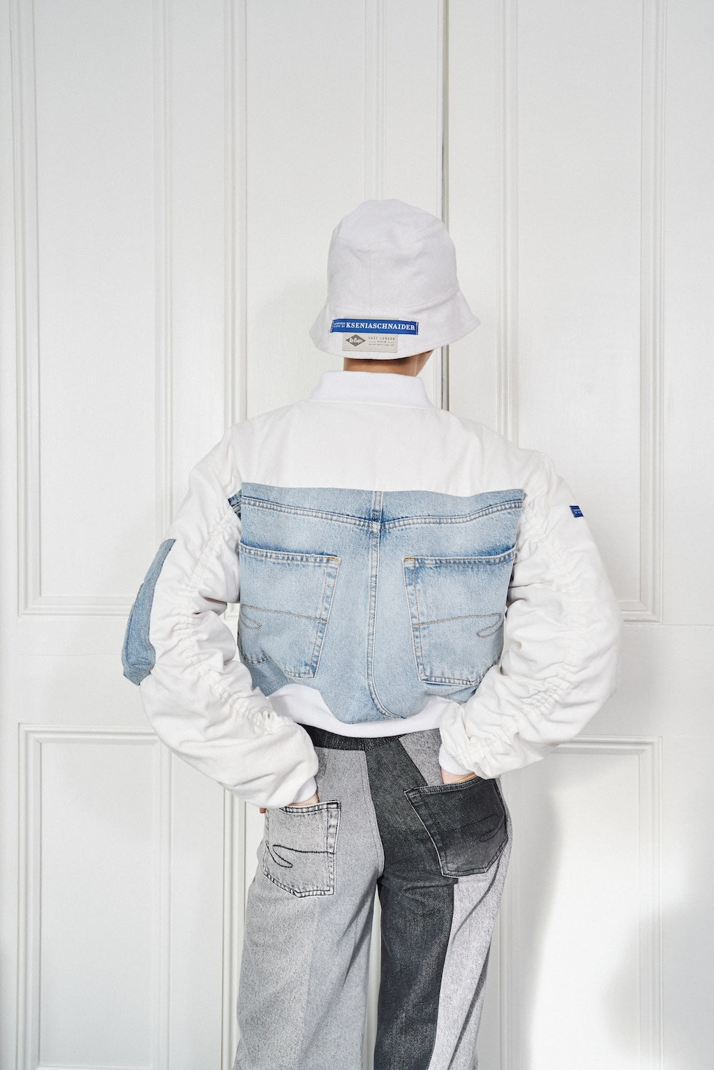 Buy Denim Panama Hat – Accessories by Ksenia Schnaider | Ethical & Sustainable Fashion