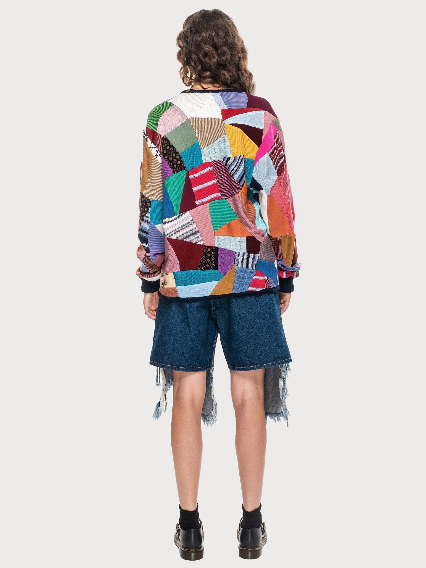 Buy Long Patchwork Cardigan – Tops by Ksenia Schnaider | Ethical & Sustainable Fashion