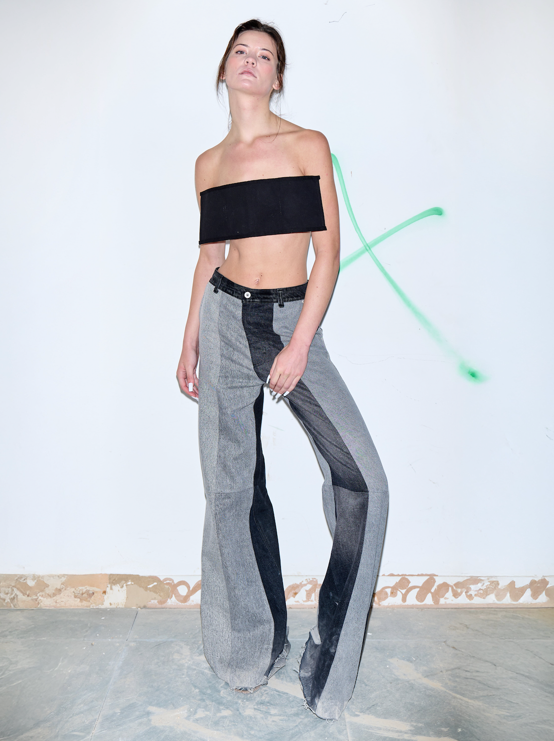 Джинси Reworked Striped Flared Jeans