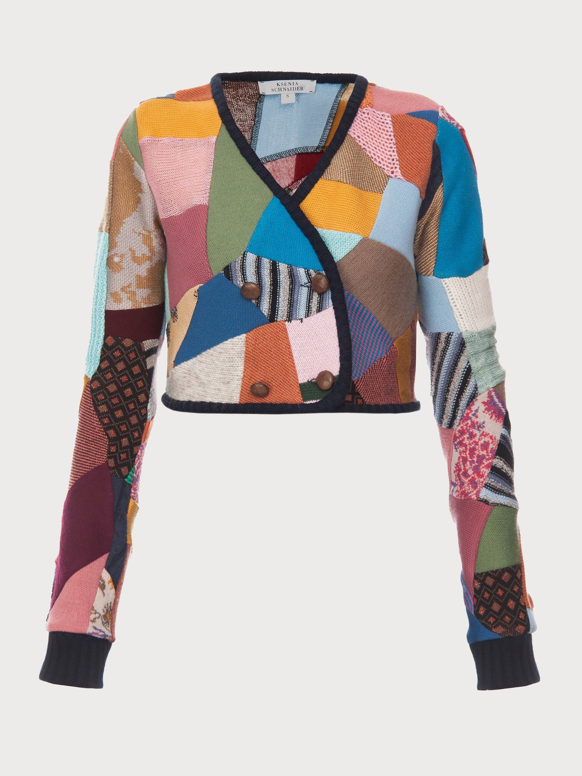 Buy 90's Patchwork Cardigan – Tops by Ksenia Schnaider | Ethical & Sustainable Fashion