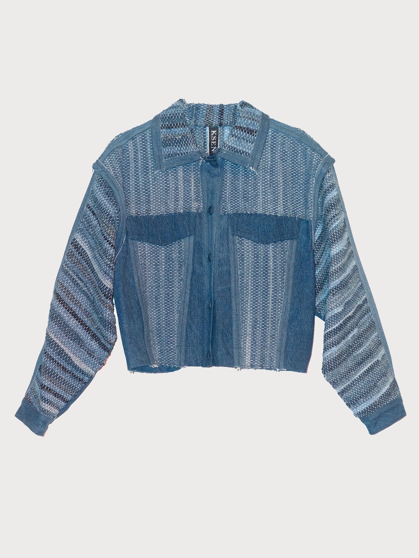 Buy Zero-Waste Denim Jacket – Outerwear by Ksenia Schnaider | Ethical & Sustainable Fashion