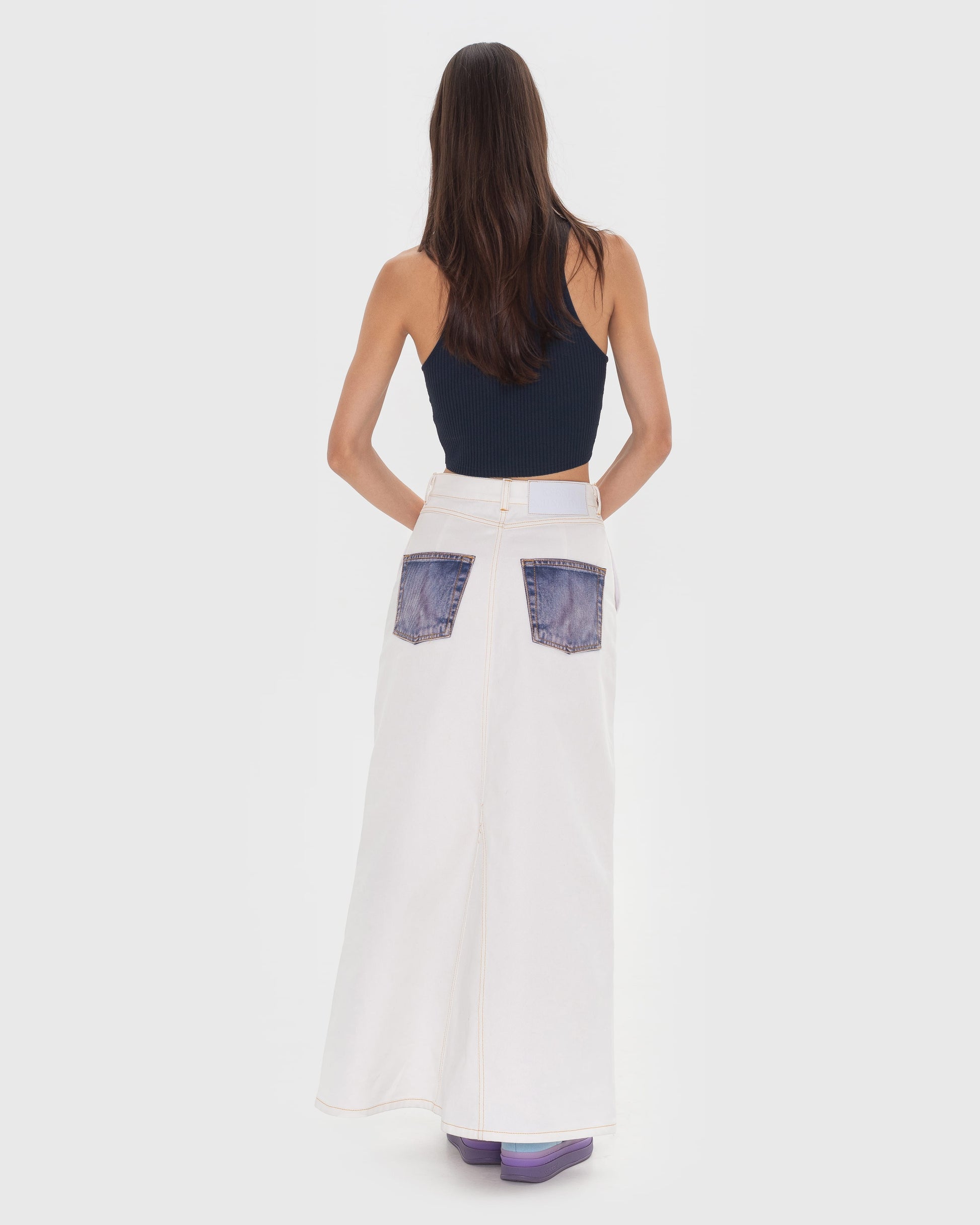 Buy Augmented Maxi Skirt – Bottoms by Ksenia Schnaider | Ethical & Sustainable Fashion