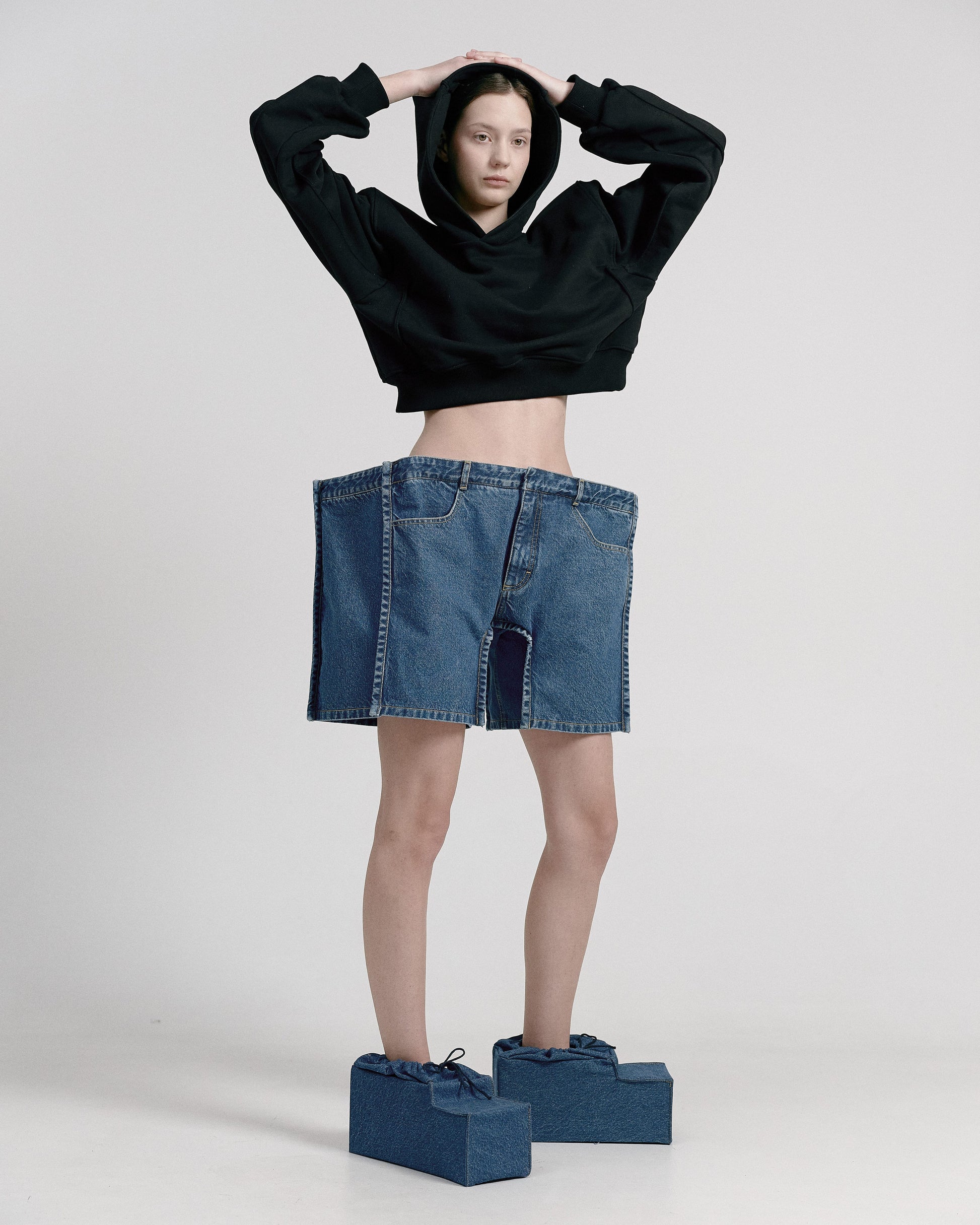 Buy Square Voluminous Shorts – by Ksenia Schnaider | Ethical & Sustainable Fashion