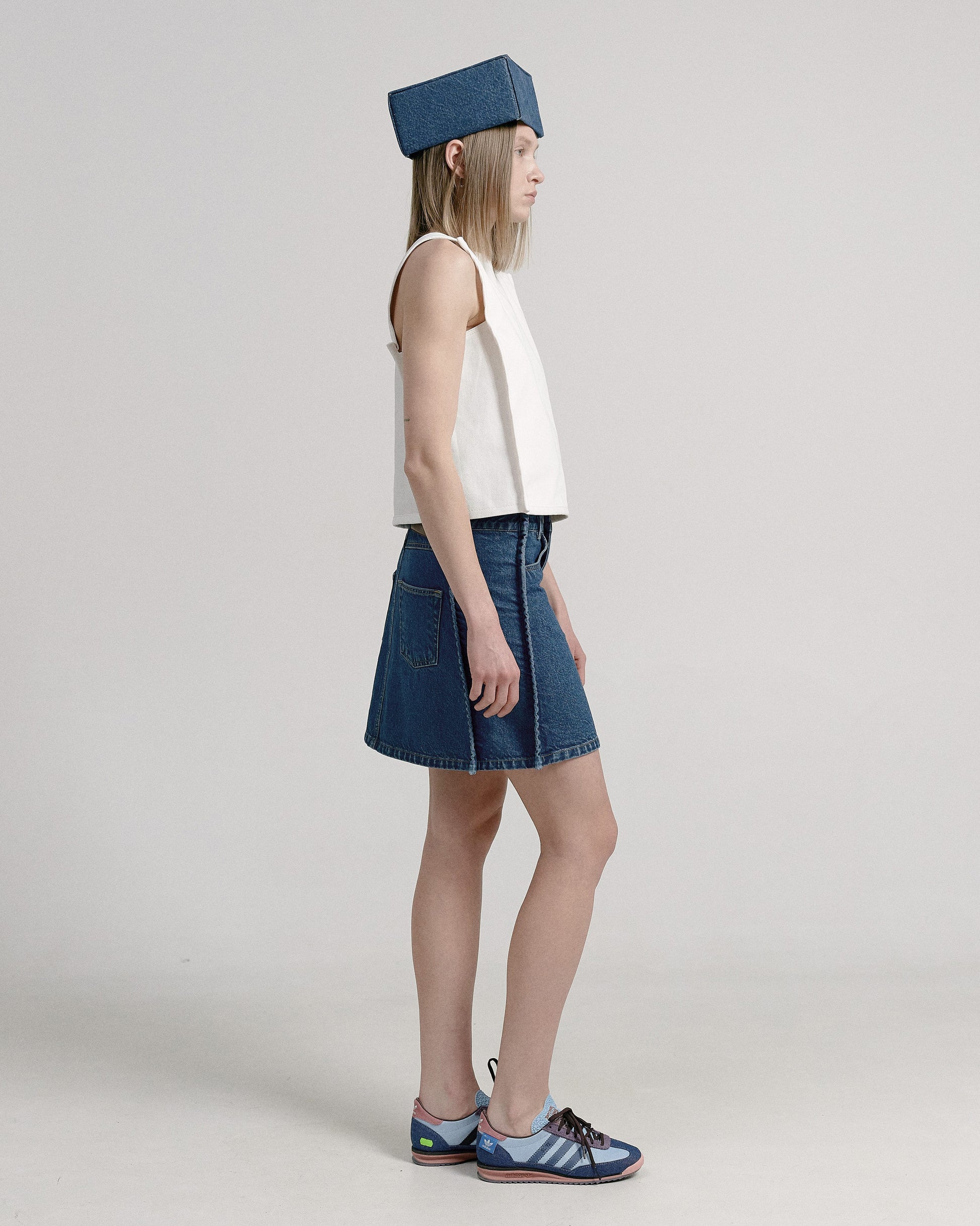 Buy Mini Trapeze Skirt – by Ksenia Schnaider | Ethical & Sustainable Fashion