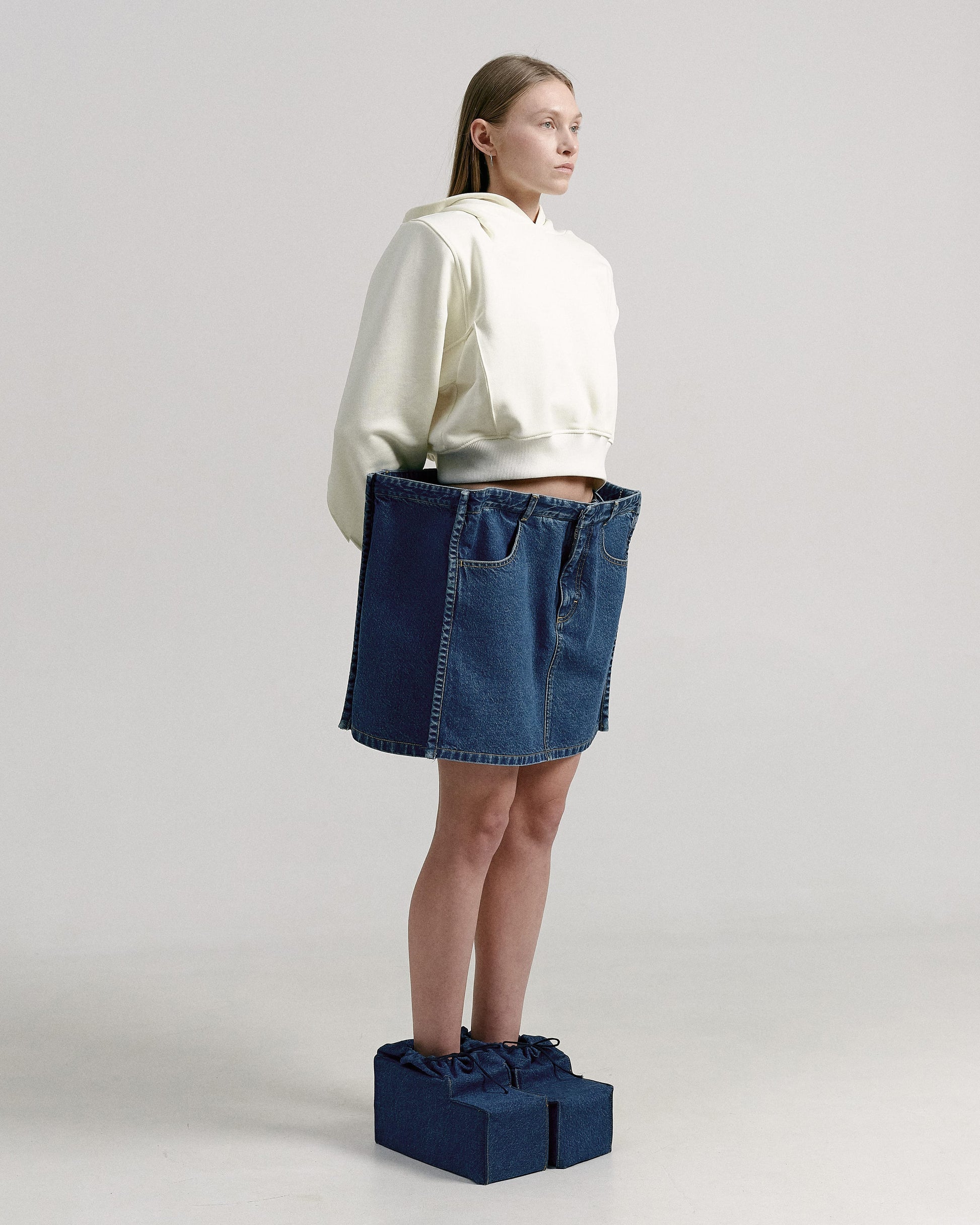 Buy Square Voluminous Skirt – by Ksenia Schnaider | Ethical & Sustainable Fashion