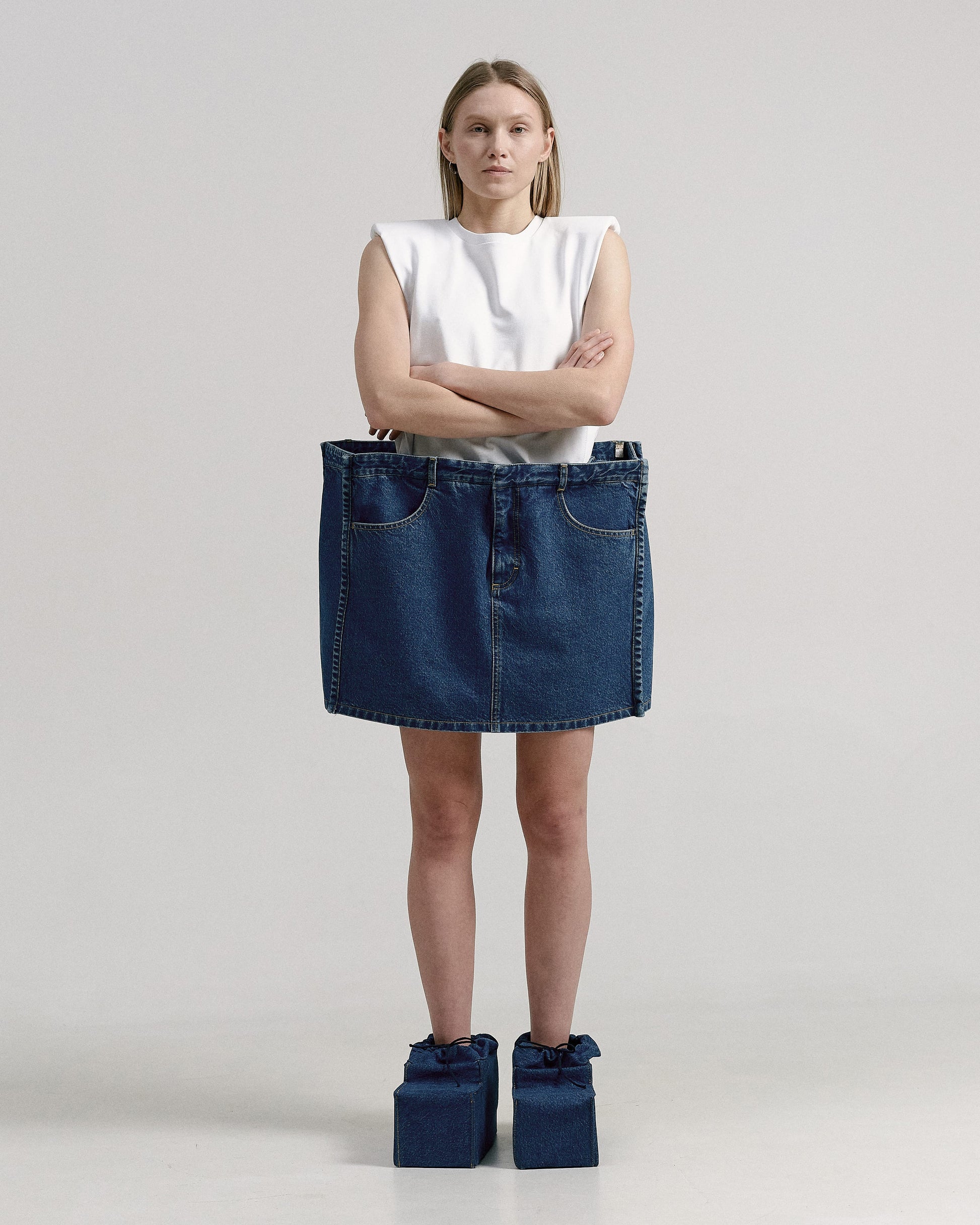 Buy Square Voluminous Skirt – by Ksenia Schnaider | Ethical & Sustainable Fashion