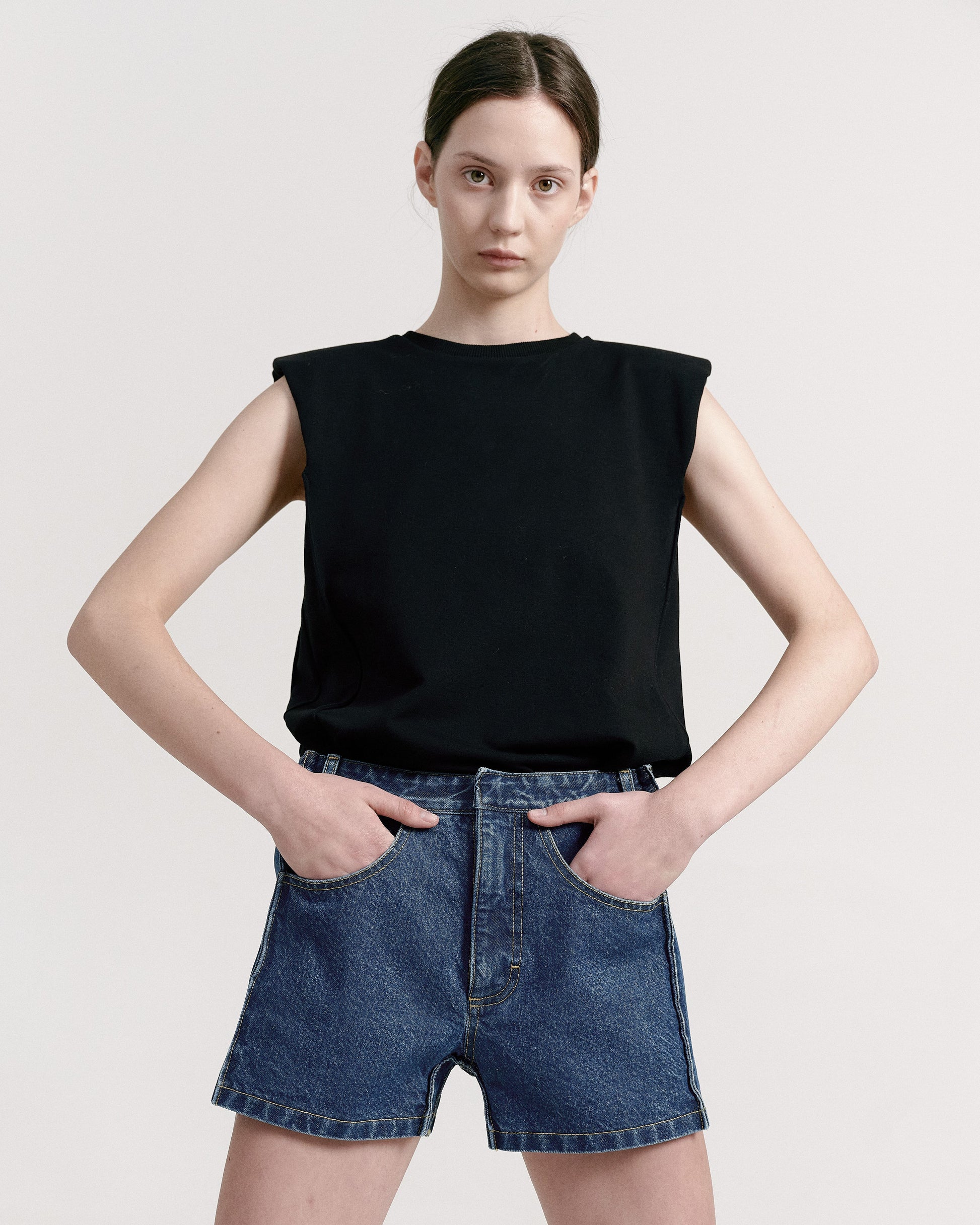 Buy Square Mini Shorts – by Ksenia Schnaider | Ethical & Sustainable Fashion
