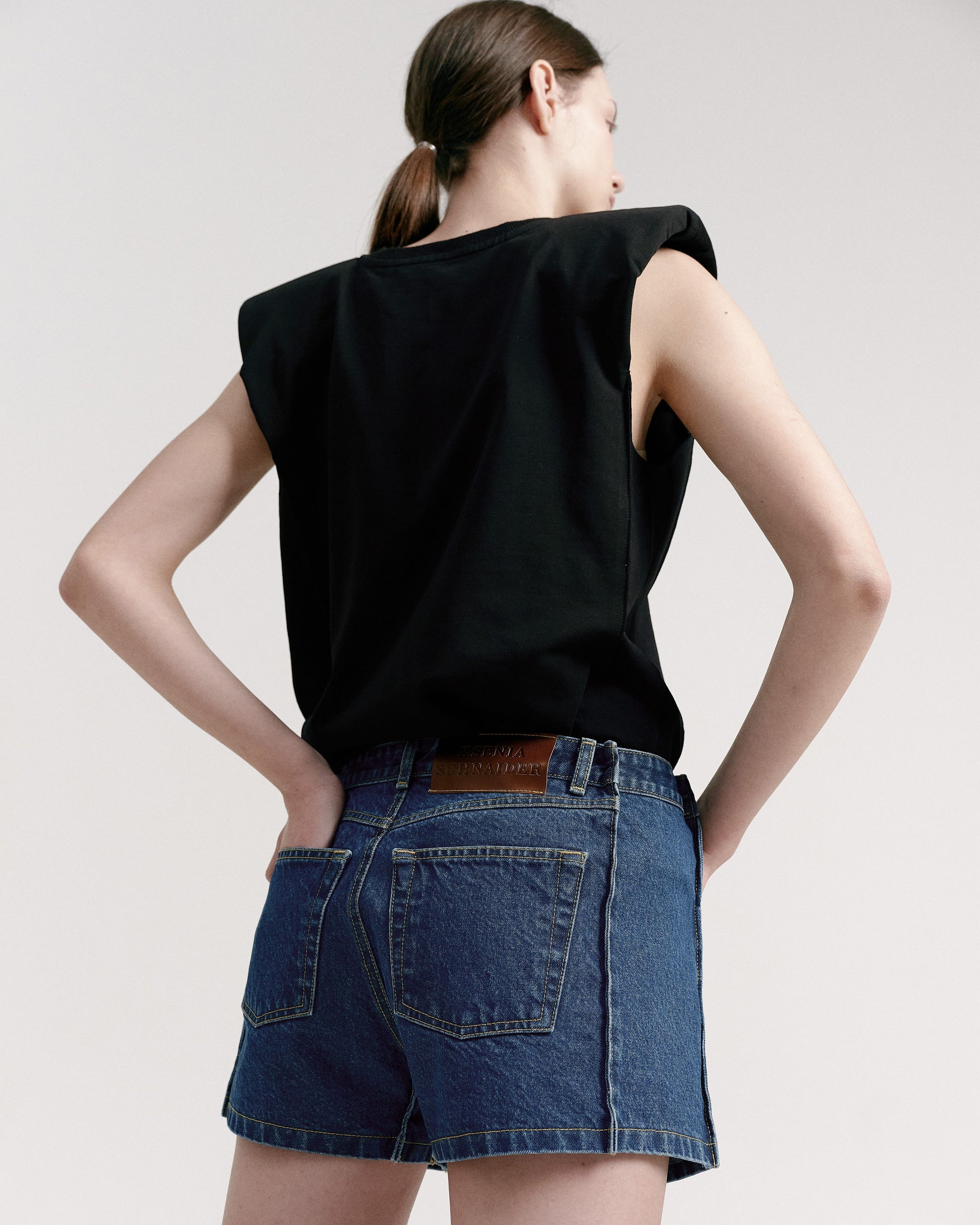 Buy Square Mini Shorts – by Ksenia Schnaider | Ethical & Sustainable Fashion
