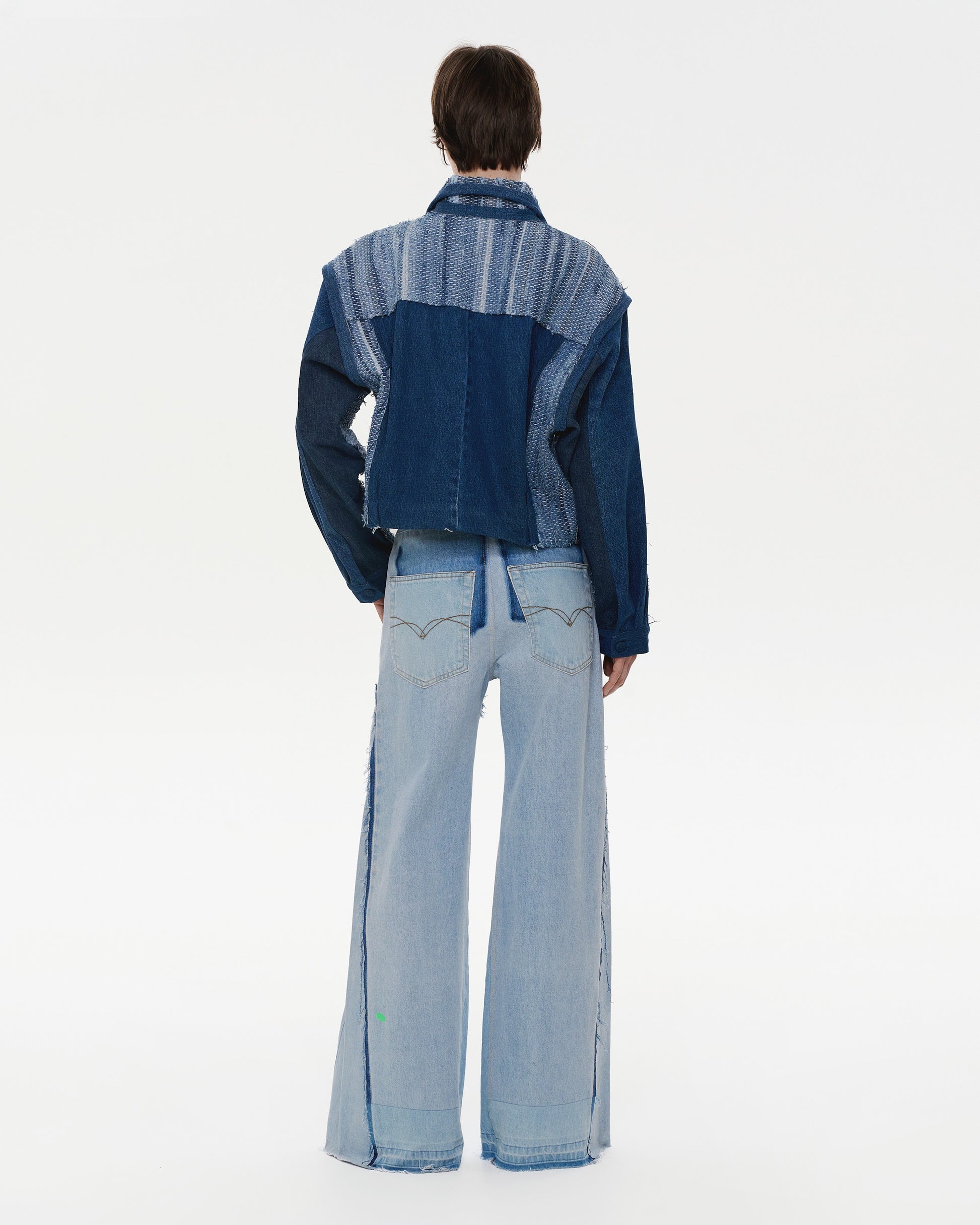 Buy Zero-Waste Denim Jacket – Outerwear by Ksenia Schnaider | Ethical & Sustainable Fashion