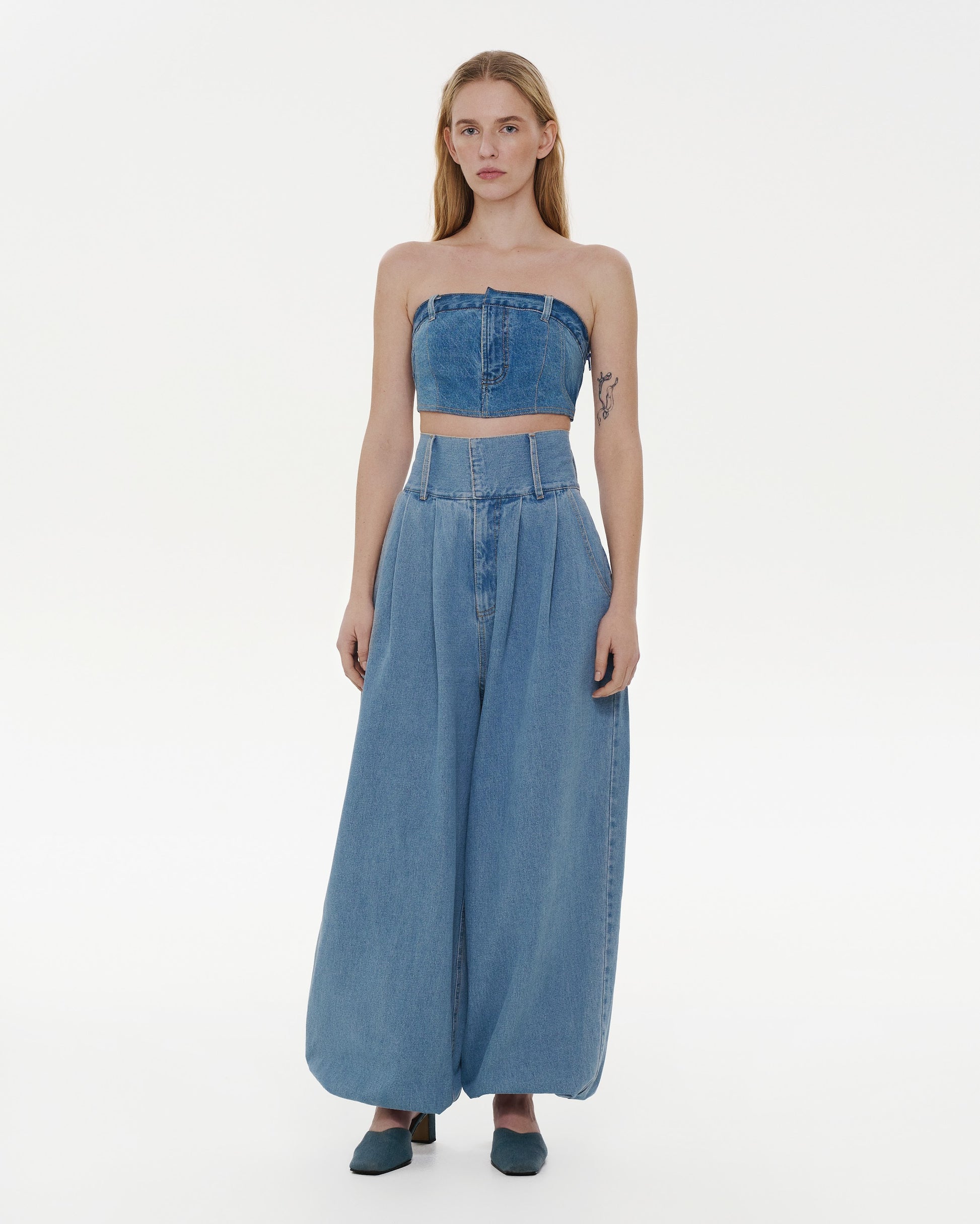 Buy Cossack Jeans – Bottoms by Ksenia Schnaider | Ethical & Sustainable Fashion