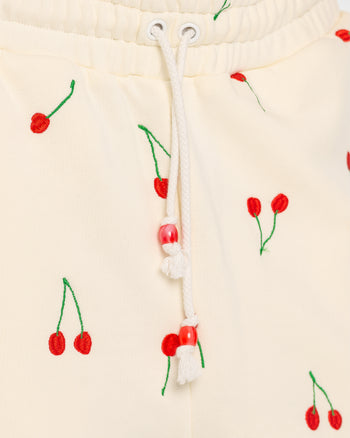Buy Joggers with Embroidered Cherries – Bottoms by Ksenia Schnaider | Ethical & Sustainable Fashion