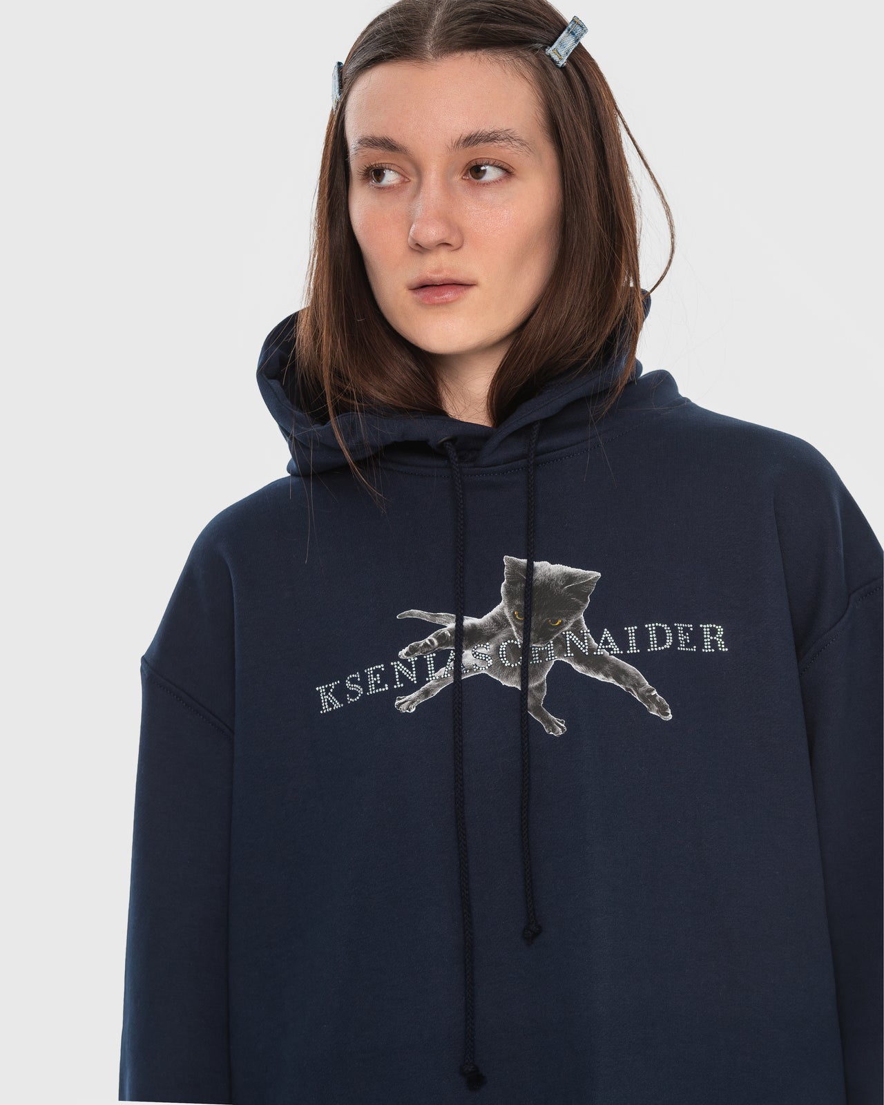 Buy Flying Kitten Hoodie – Tops by Ksenia Schnaider | Ethical & Sustainable Fashion