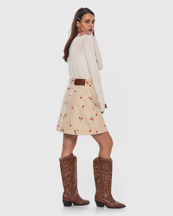 Buy Knitted Cherry Longsleeve – Tops by Ksenia Schnaider | Ethical & Sustainable Fashion
