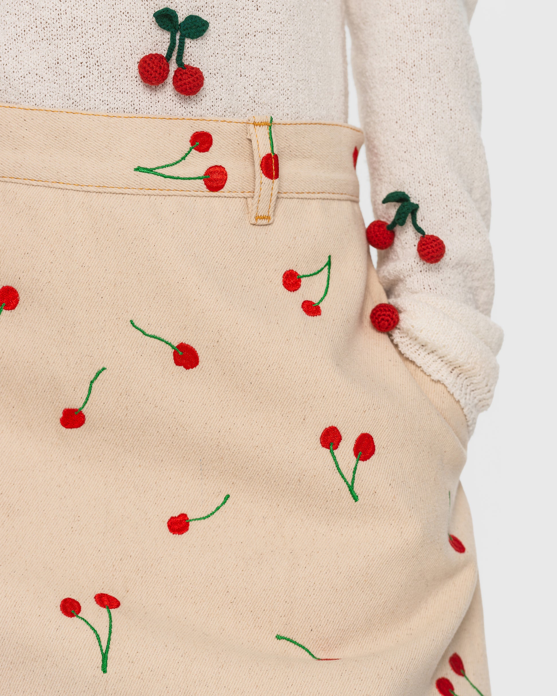 Buy Knitted Cherry Longsleeve – Tops by Ksenia Schnaider | Ethical & Sustainable Fashion