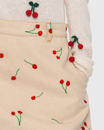 Buy Knitted Cherry Longsleeve – Tops by Ksenia Schnaider | Ethical & Sustainable Fashion