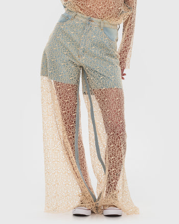 Buy Moss Crochet Pants – Bottoms by Ksenia Schnaider | Ethical & Sustainable Fashion