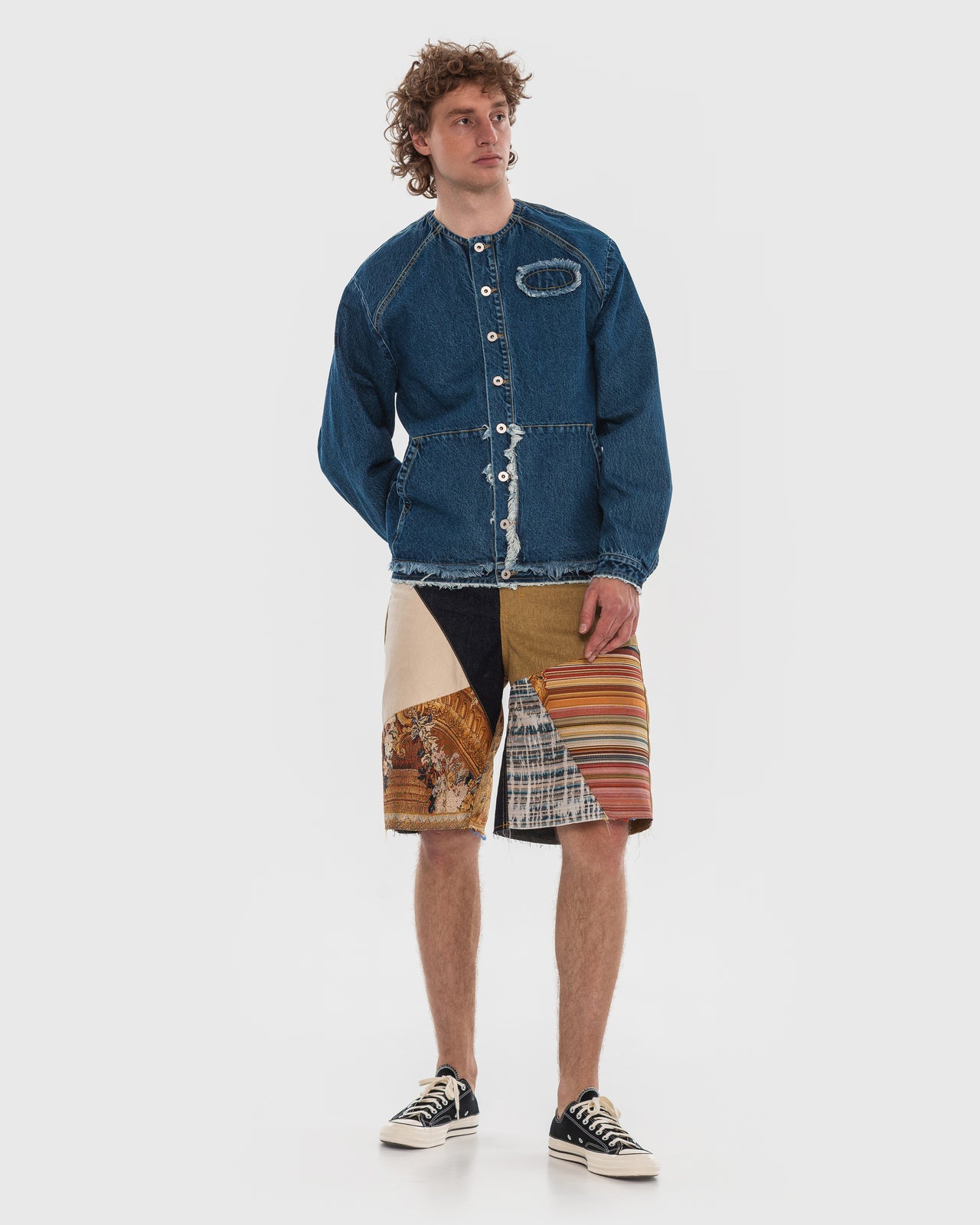 Buy Brandless Denim Jacket – Outerwear by Ksenia Schnaider | Ethical & Sustainable Fashion