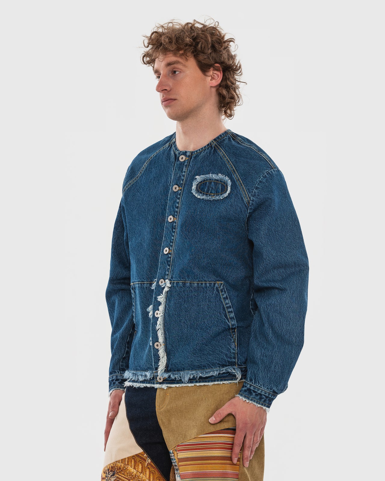 Buy Brandless Denim Jacket – Outerwear by Ksenia Schnaider | Ethical & Sustainable Fashion