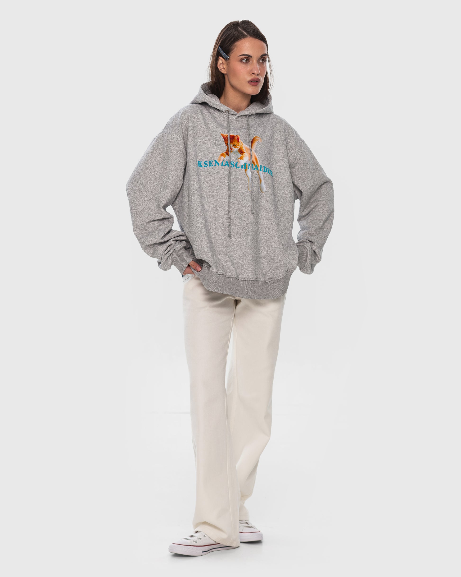 Buy Flying Kitten Hoodie – Tops by Ksenia Schnaider | Ethical & Sustainable Fashion