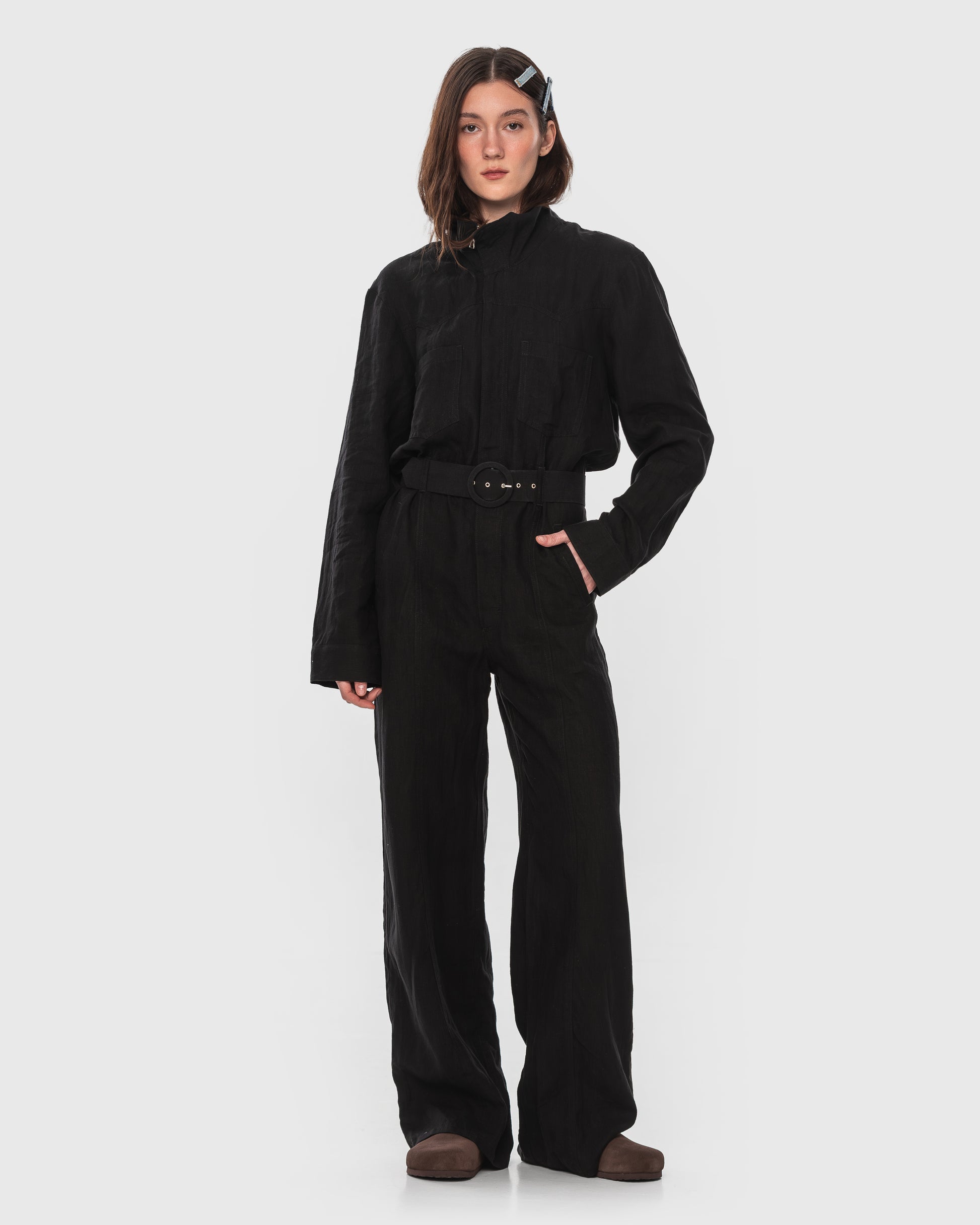 Buy Linen Elvis Overall – Dresses by Ksenia Schnaider | Ethical & Sustainable Fashion