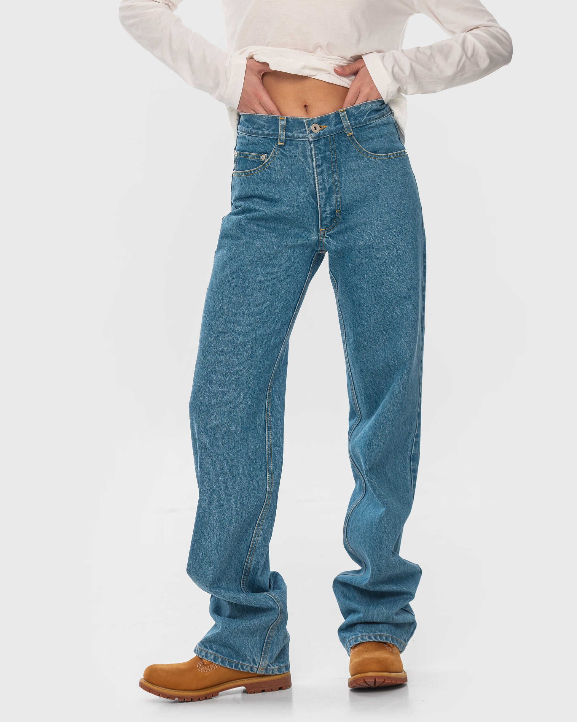 Buy Straight-Leg Jeans – Bottoms by Ksenia Schnaider | Ethical & Sustainable Fashion