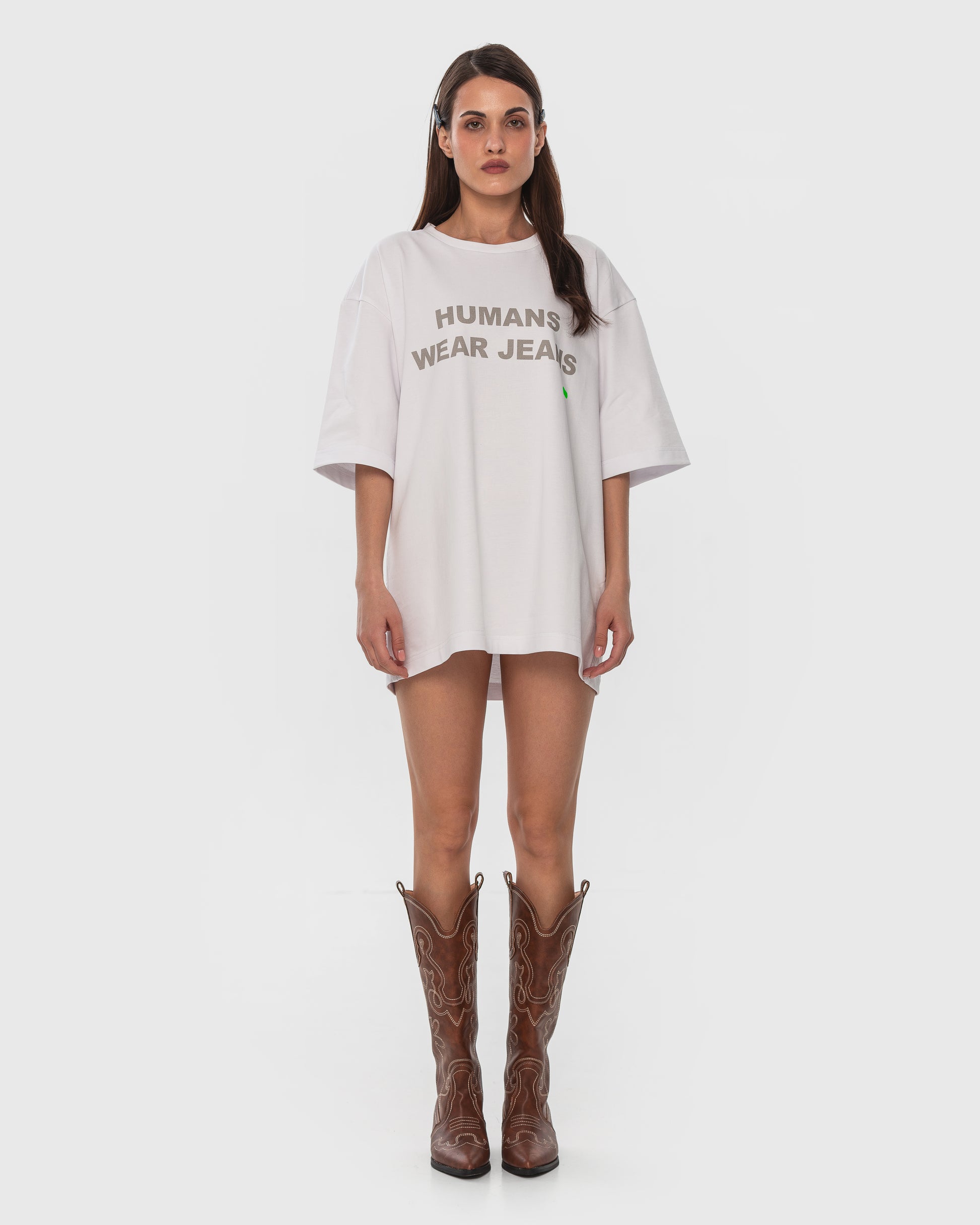 Buy T-Shirt Humans Wear Jeans – Tops by Ksenia Schnaider | Ethical & Sustainable Fashion