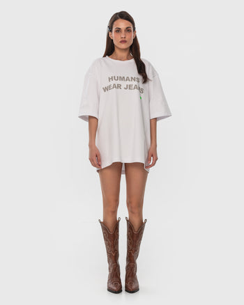 Buy T-Shirt Humans Wear Jeans – Tops by Ksenia Schnaider | Ethical & Sustainable Fashion