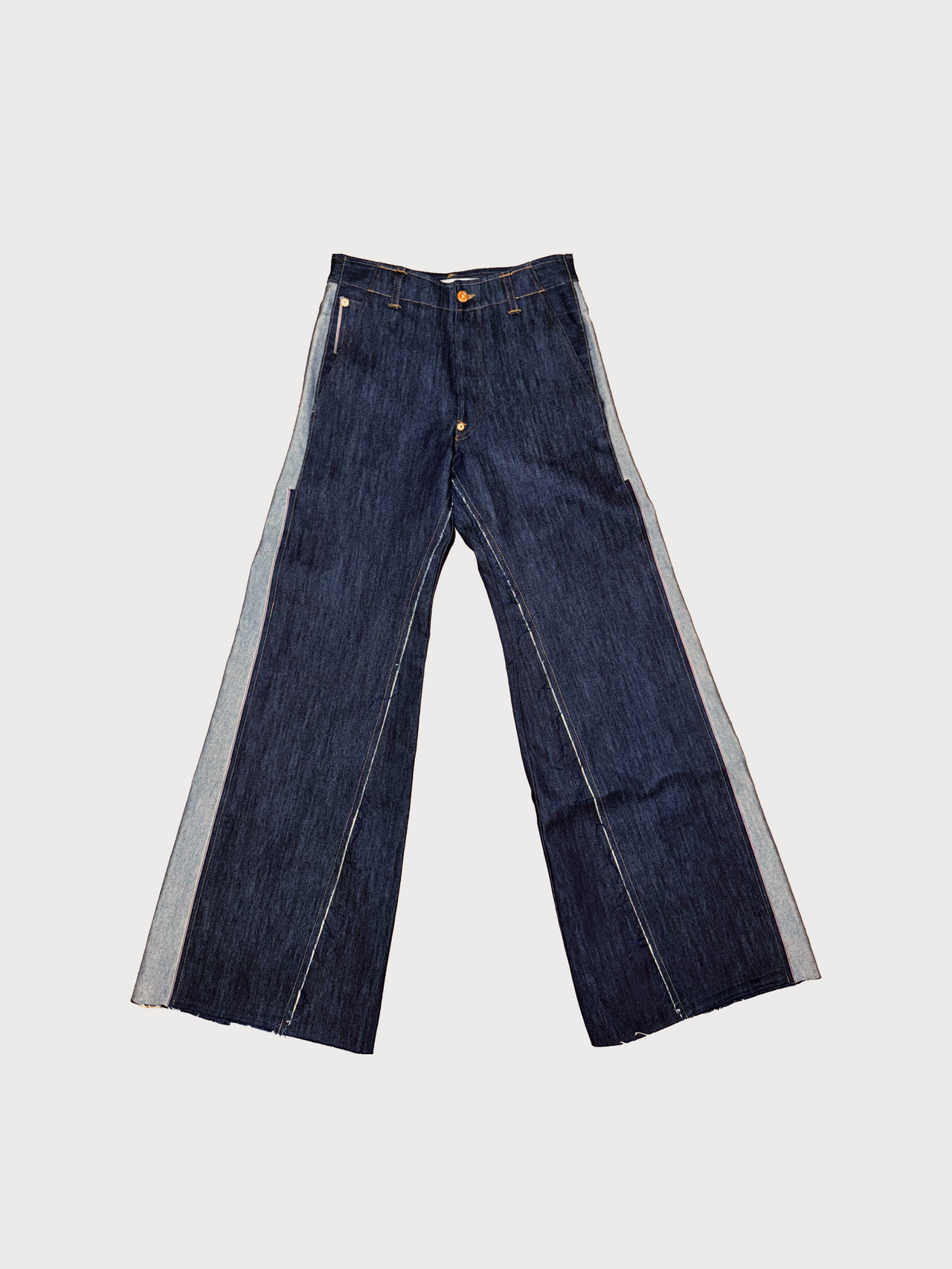 Buy Reworked Wide Leg Jeans – Bottoms by Ksenia Schnaider | Ethical & Sustainable Fashion