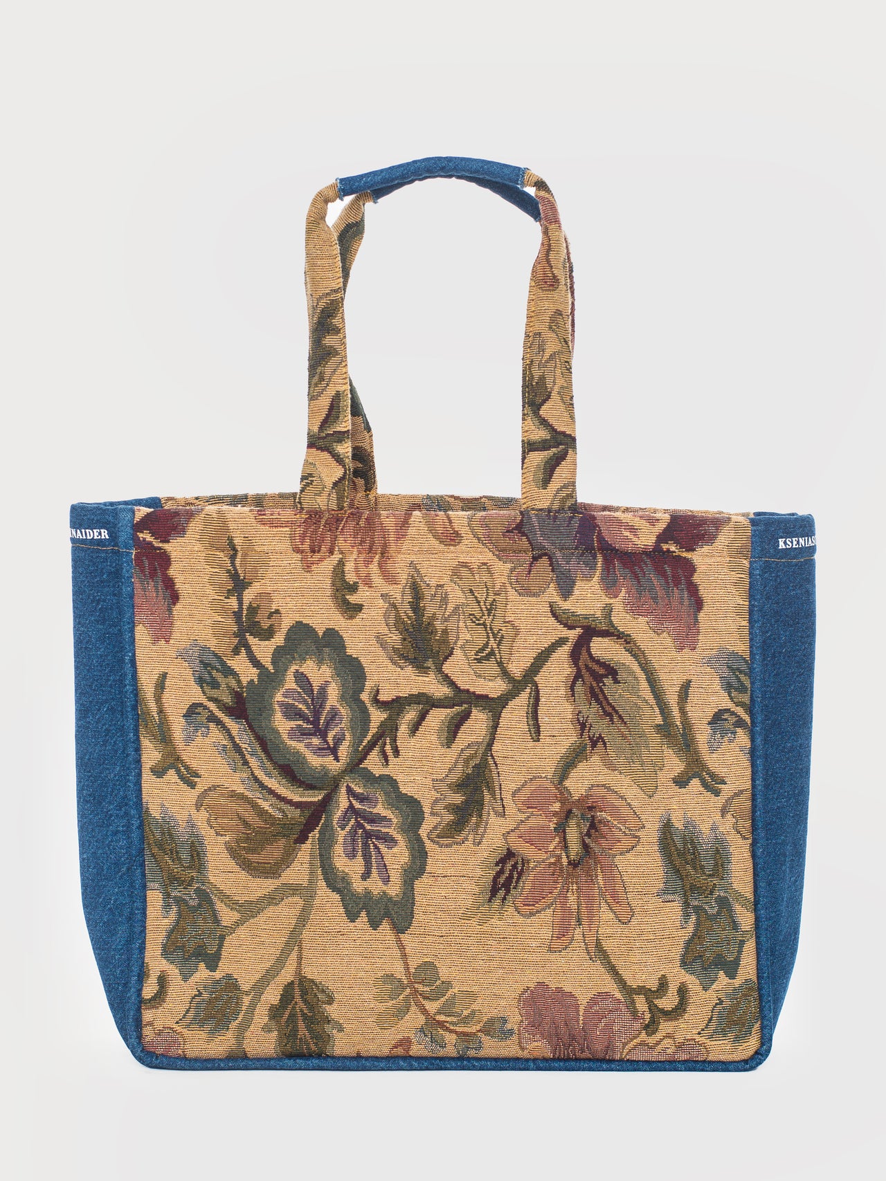 Buy Denim Floral Tote Bag – Accessories by Ksenia Schnaider | Ethical & Sustainable Fashion