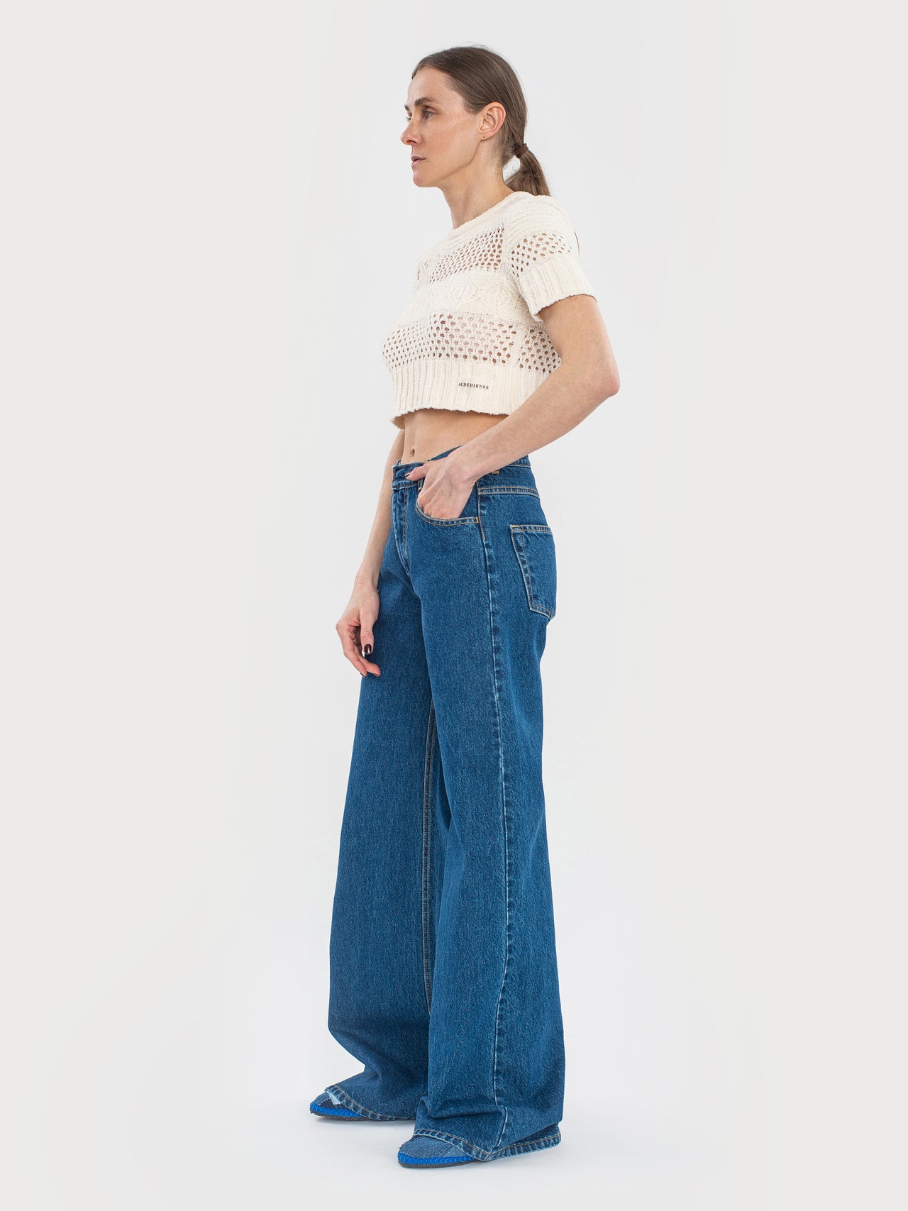 Buy Flared Jeans – Bottoms by Ksenia Schnaider | Ethical & Sustainable Fashion