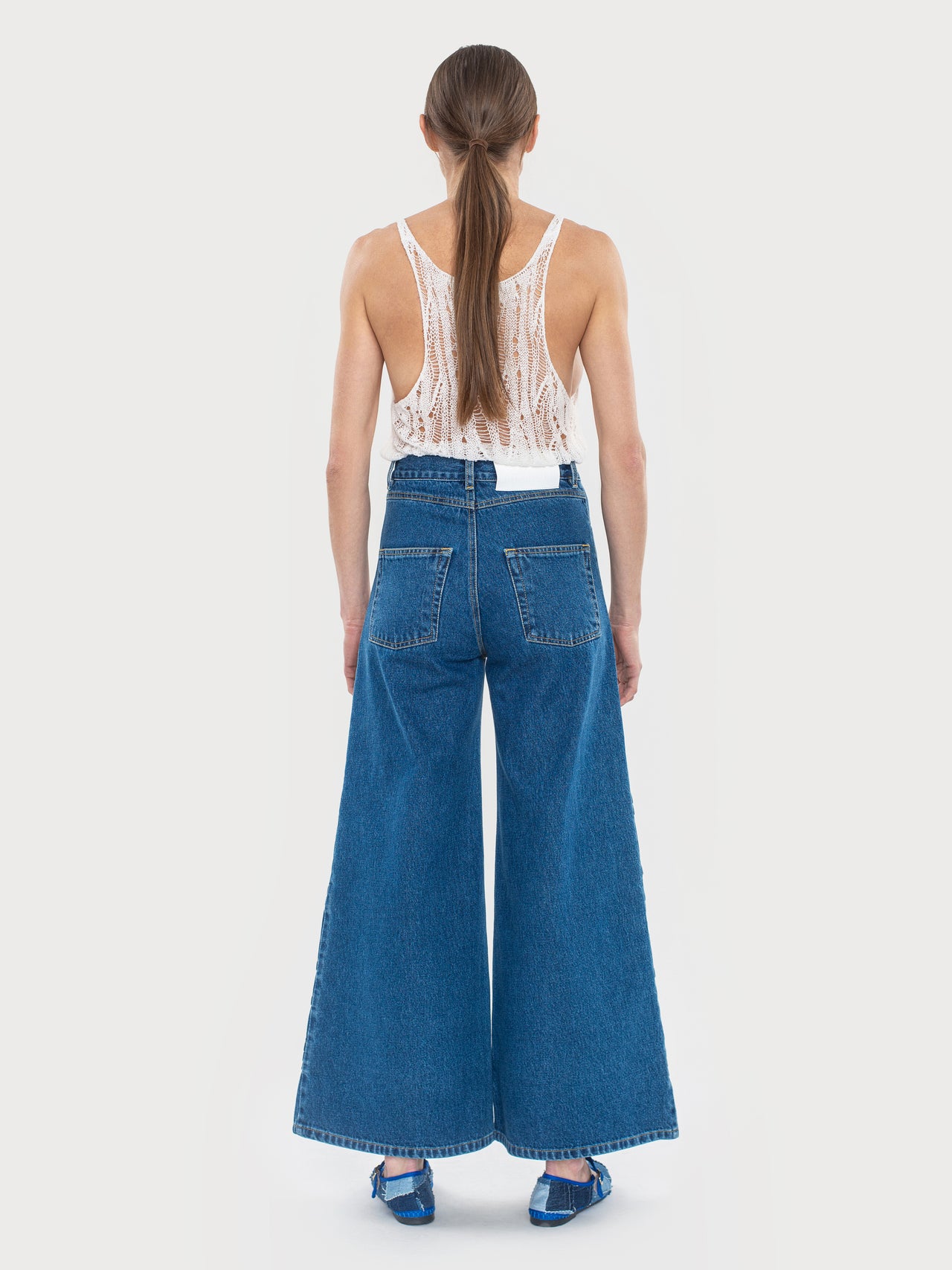 Buy Ladder Quilted Cone Jeans – Bottoms by Ksenia Schnaider | Ethical & Sustainable Fashion