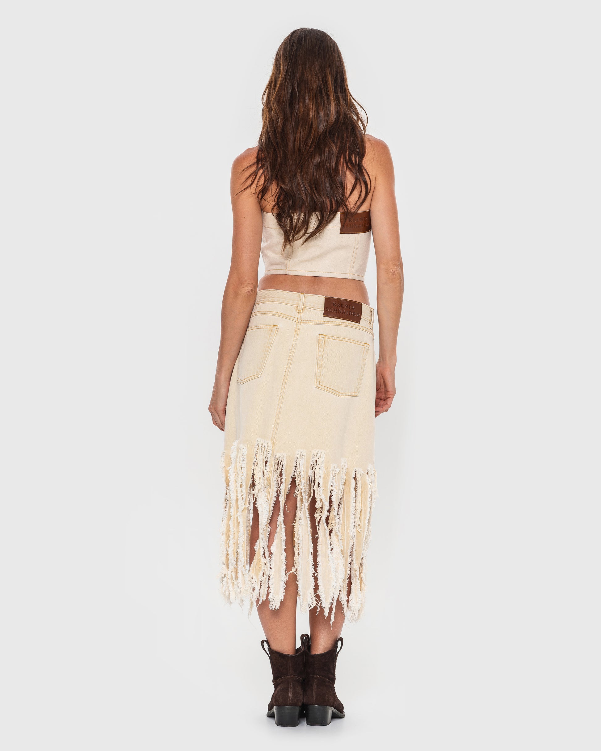 Buy Facing Denim Top – Tops by Ksenia Schnaider | Ethical & Sustainable Fashion