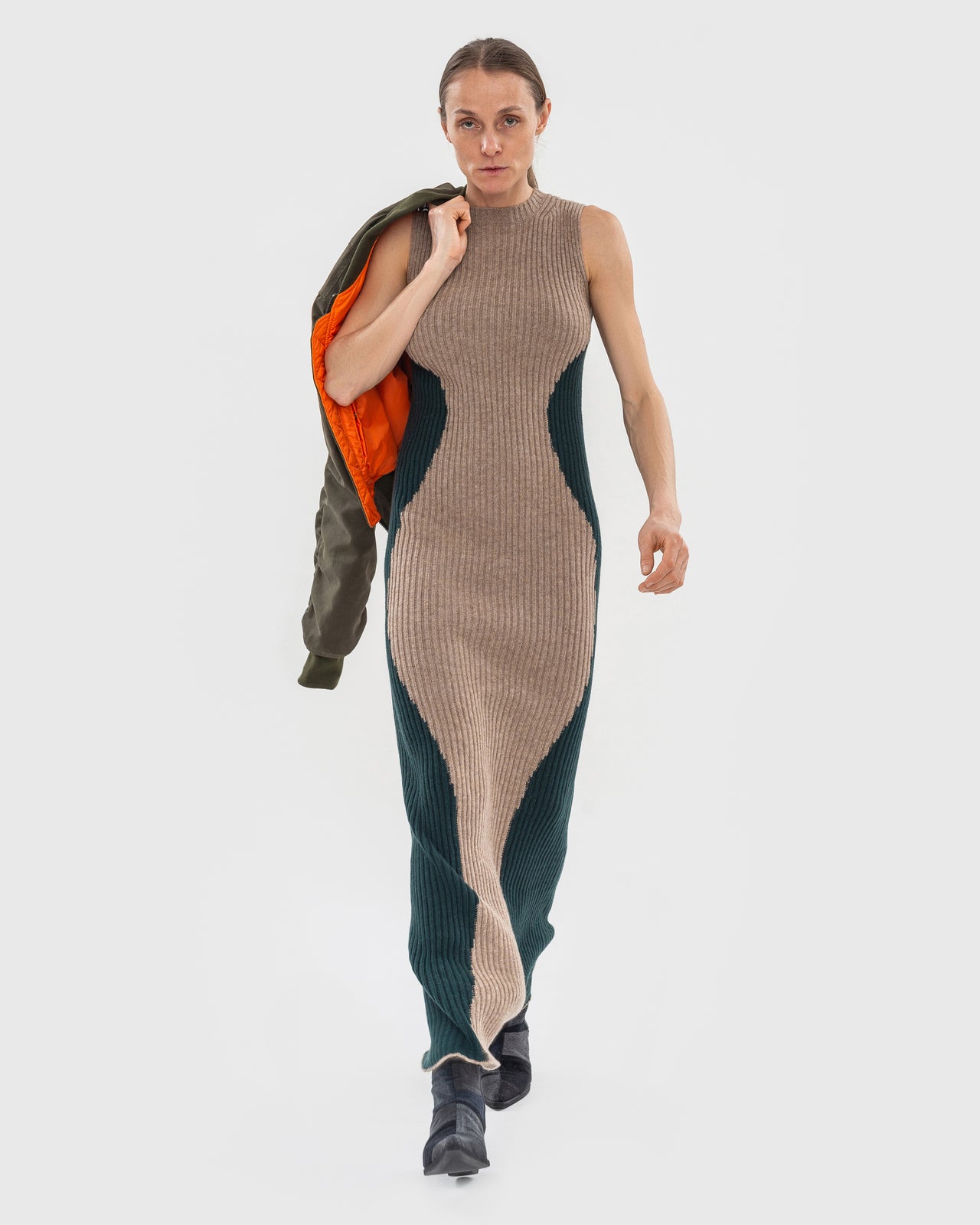 Buy Wavy Knit Maxi Dress – Dresses by Ksenia Schnaider | Ethical & Sustainable Fashion