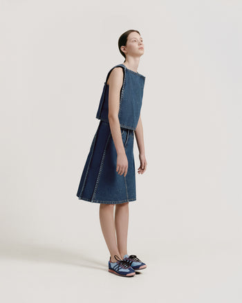 Buy Midi Trapeze Skirt – by Ksenia Schnaider | Ethical & Sustainable Fashion