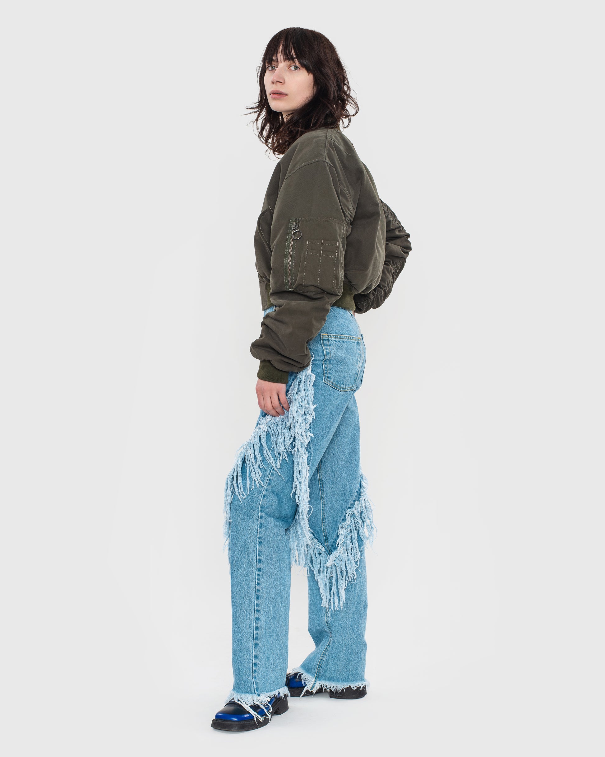 Buy Cropped Bomber – Outerwear by Ksenia Schnaider | Ethical & Sustainable Fashion