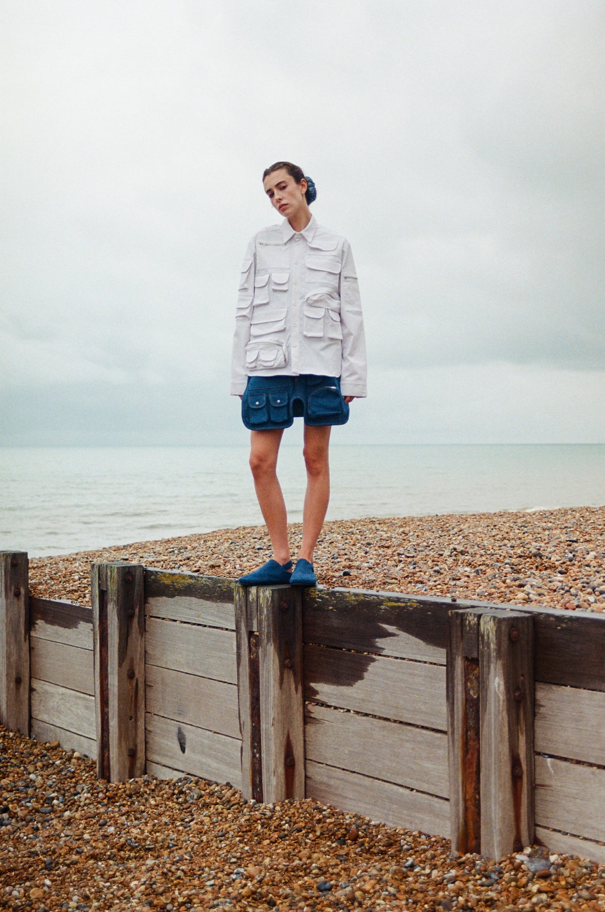 Buy Multipocket Utility Shirt – Tops by Ksenia Schnaider | Ethical & Sustainable Fashion