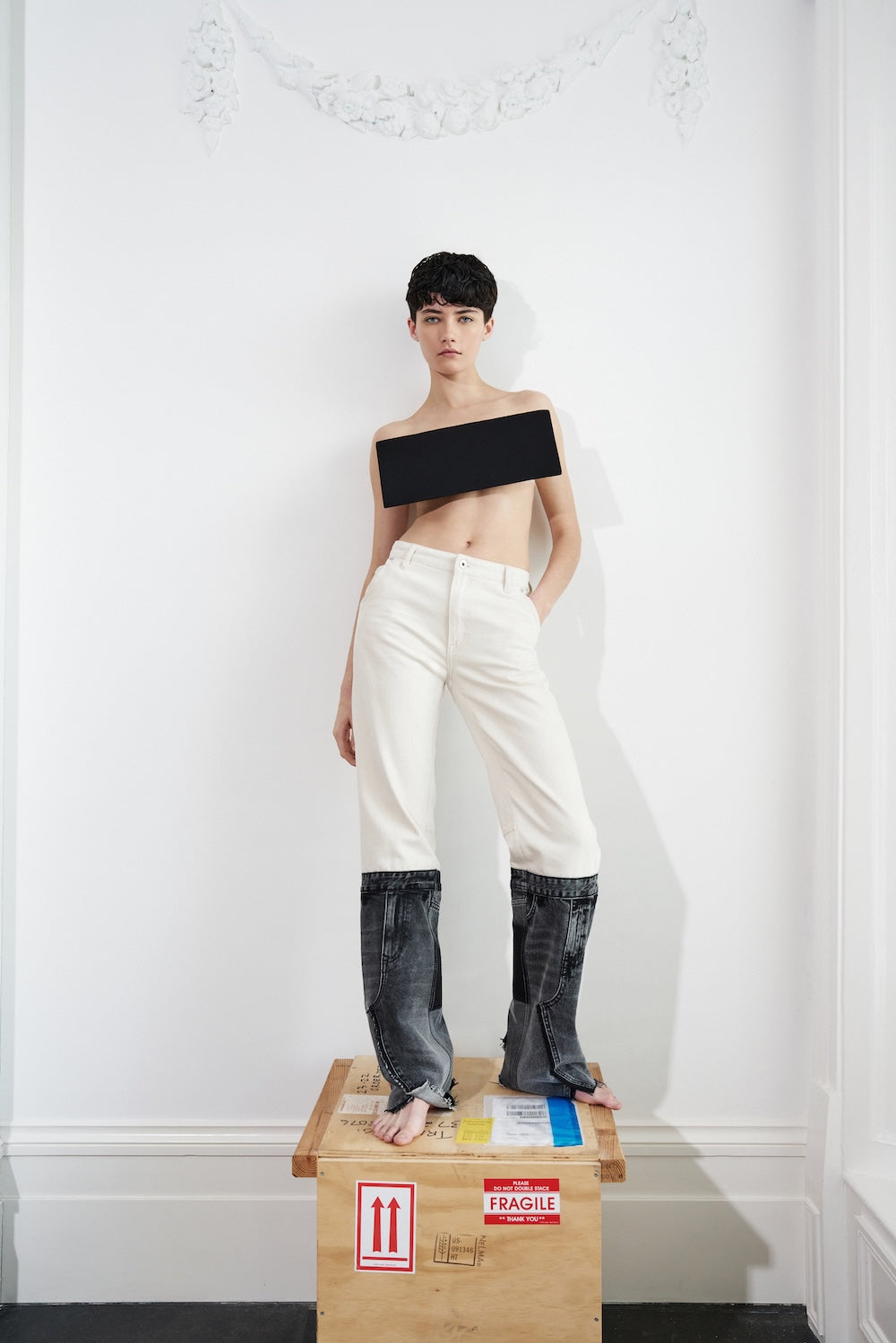 Buy Aberration Straight Leg Jeans – Bottoms by Ksenia Schnaider | Ethical & Sustainable Fashion