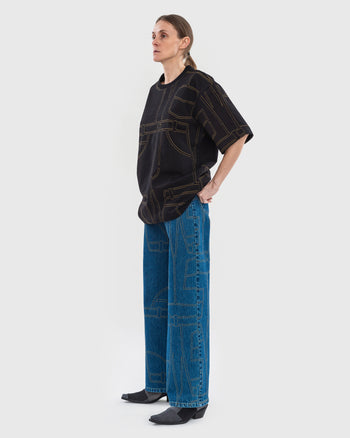 Джинси з прострочкою Denim Stitch