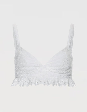 Buy Broderie Anglaise Bra Top – Tops by Ksenia Schnaider | Ethical & Sustainable Fashion