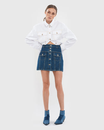 Міні-спідниця Facing Denim