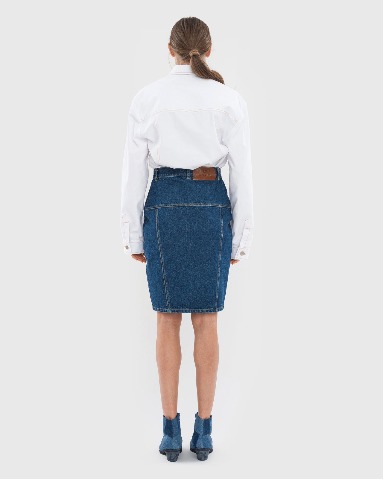 Buy Facing Denim Shirt – Tops by Ksenia Schnaider | Ethical & Sustainable Fashion