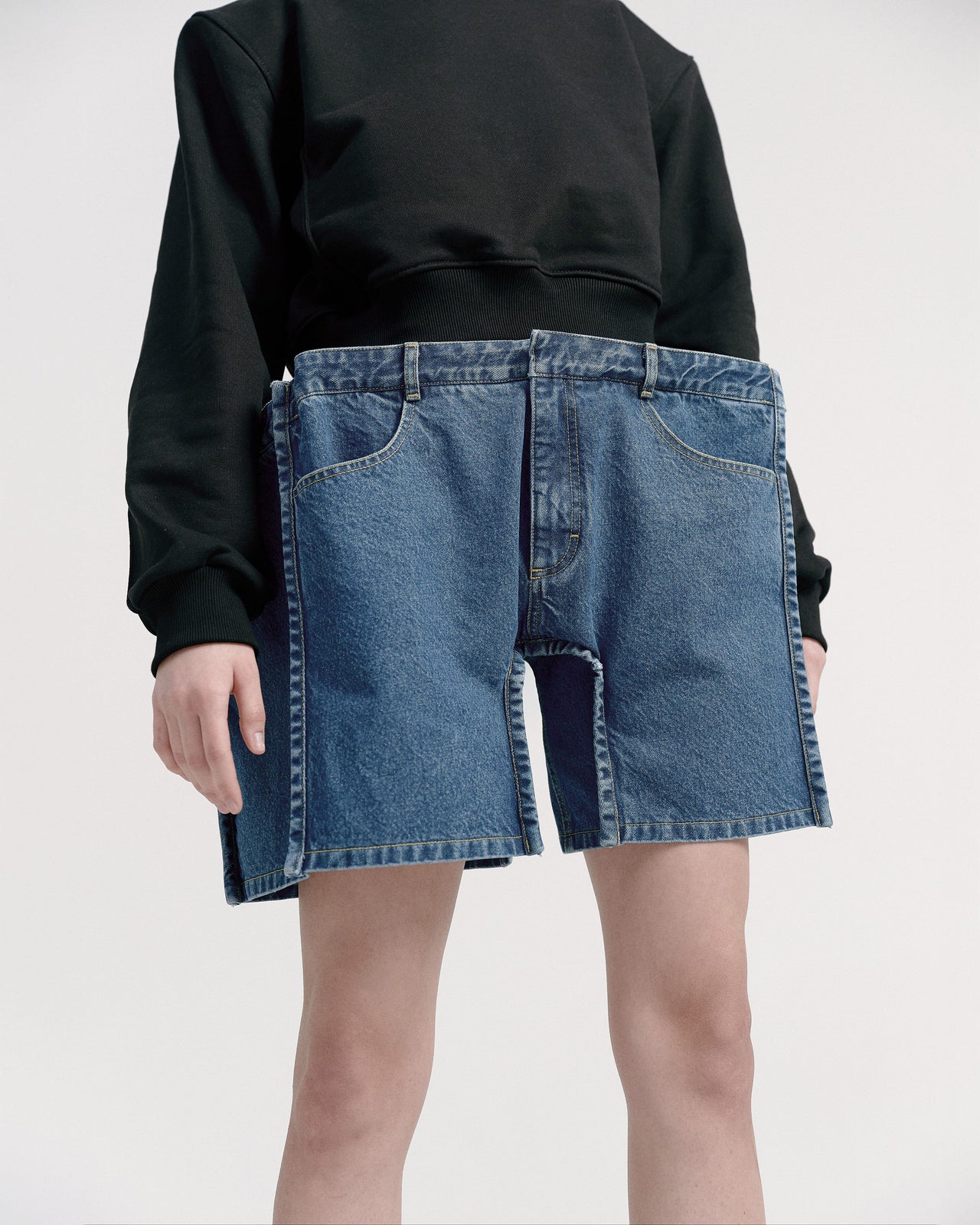 Buy Voluminous Square Shorts – by Ksenia Schnaider | Ethical & Sustainable Fashion